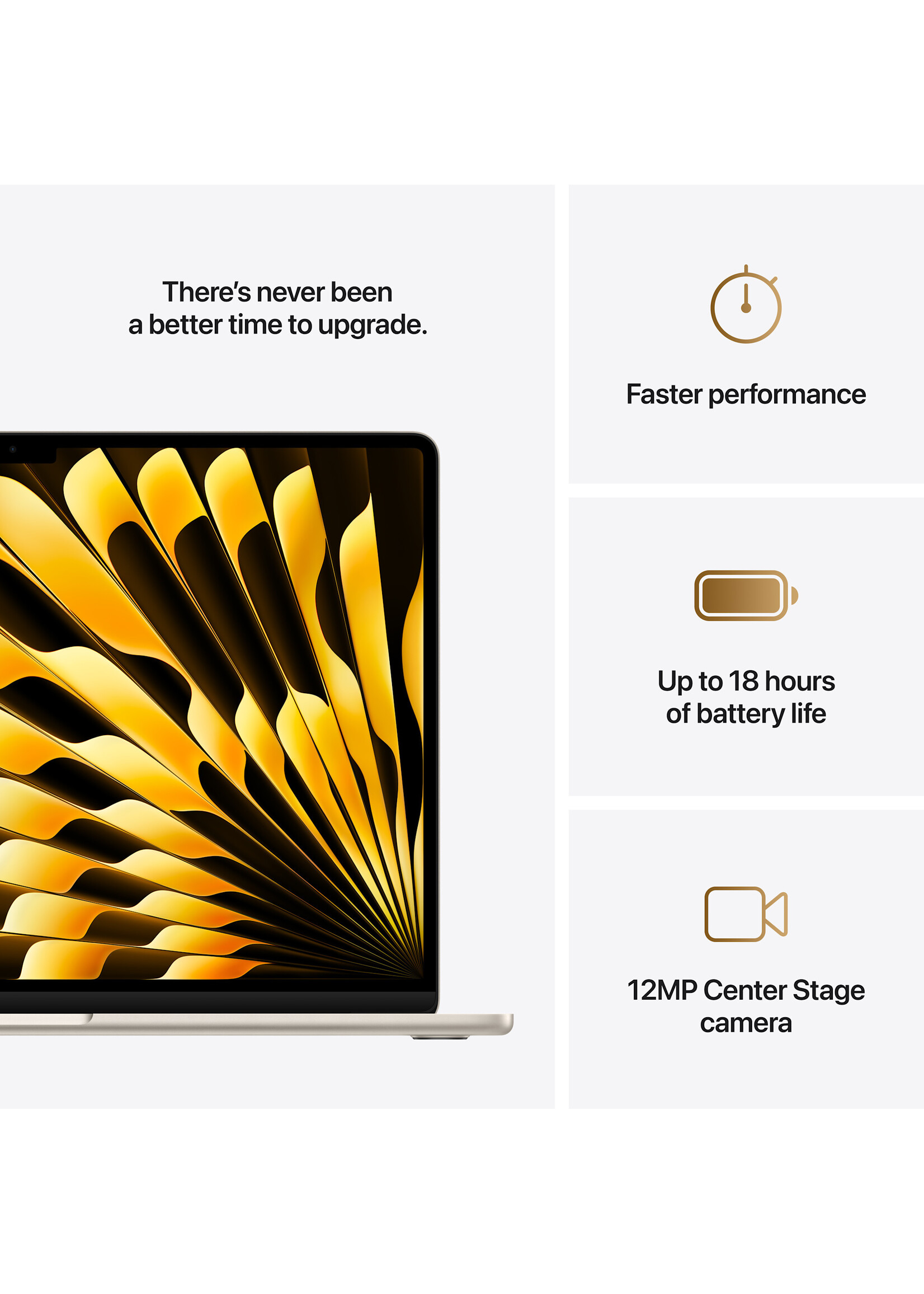 Apple 15-inch MacBook Air: Apple M4 Chip with 10-core CPU and 10-core GPU, 16GB/512GB - Starlight (March 2025)