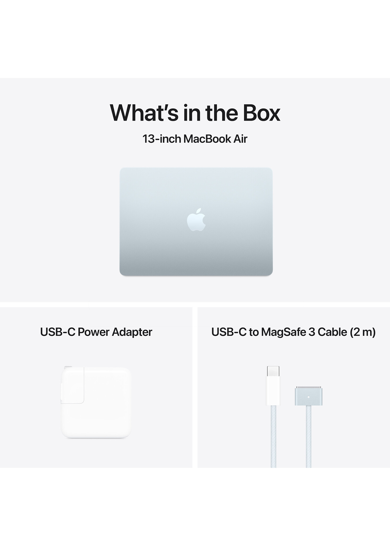 Apple 13-inch MacBook Air: Apple M4 chip with 10-core CPU and 8-core GPU, 16GB/256GB - Sky Blue (March 2025)