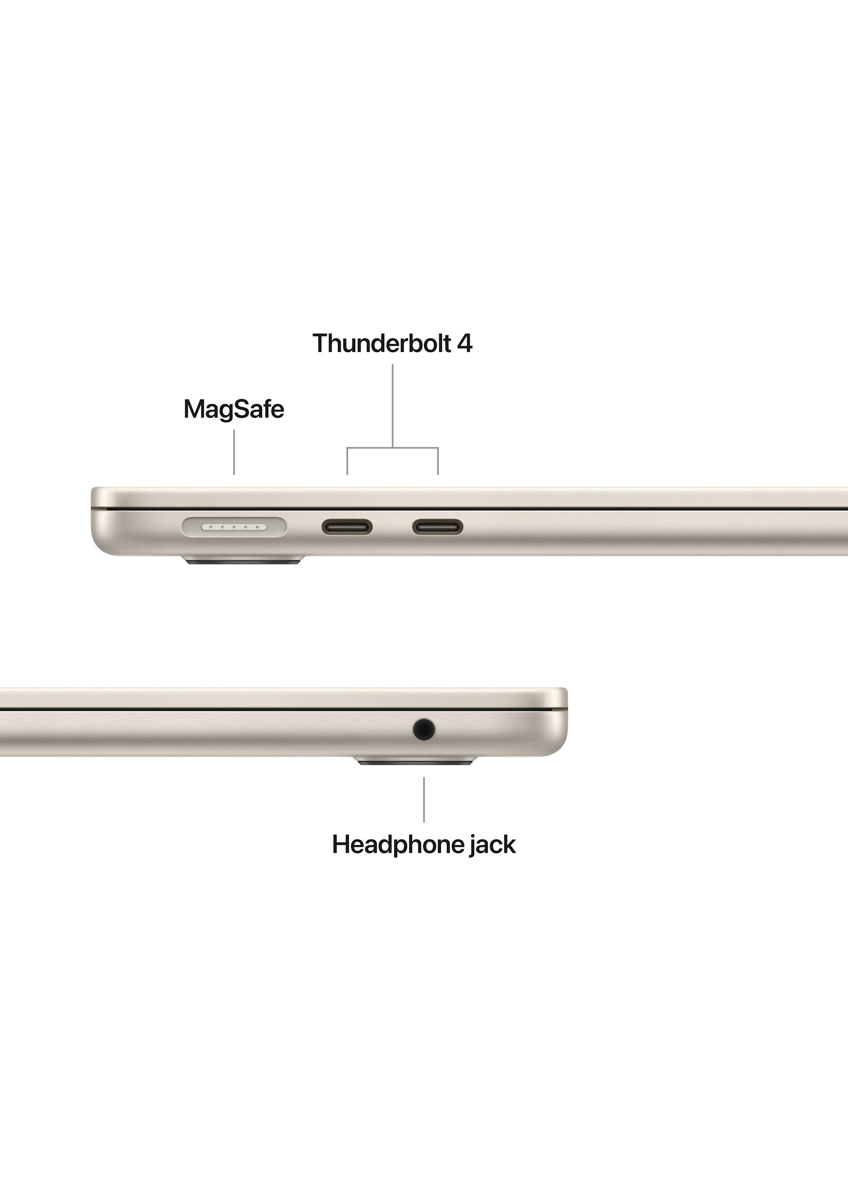 Apple 13-inch MacBook Air: Apple M4 chip with 10-core CPU and 10-core GPU, 24GB/512GB - Starlight (March 2025)