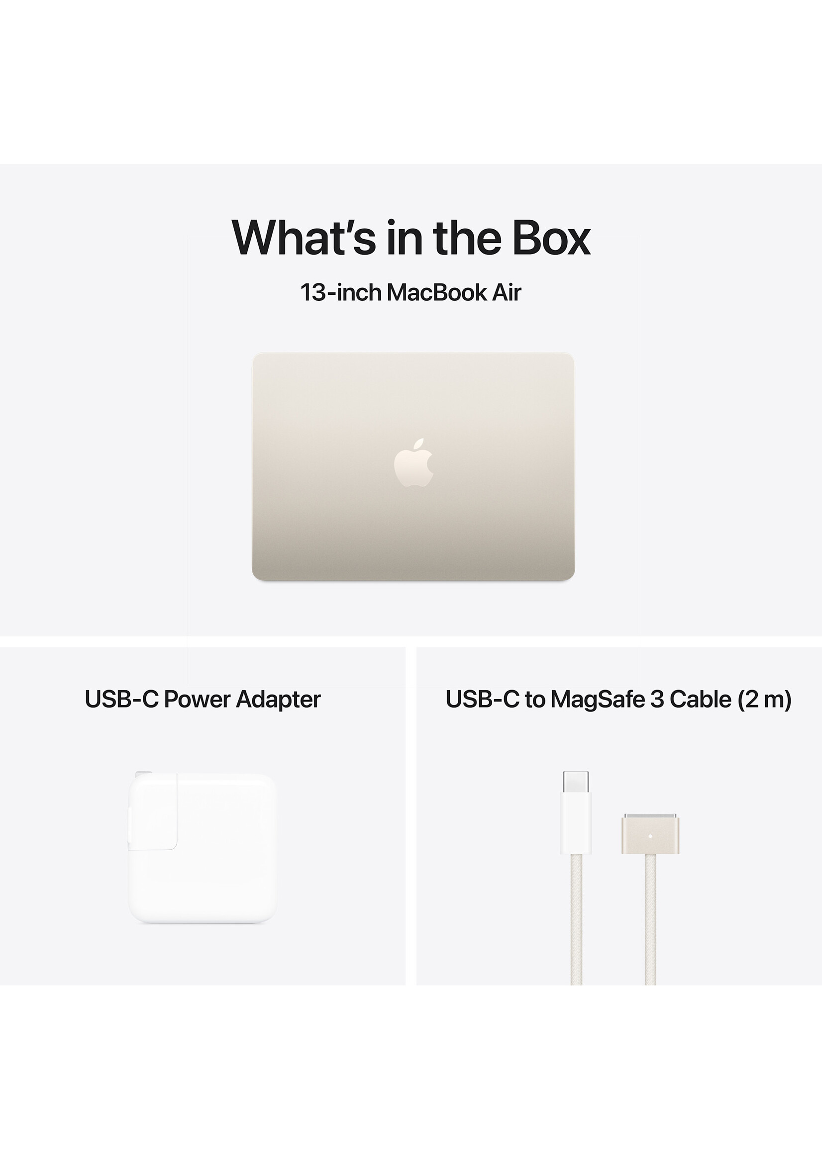 Apple 13-inch MacBook Air: Apple M4 chip with 10-core CPU and 10-core GPU, 24GB/512GB - Starlight (March 2025)