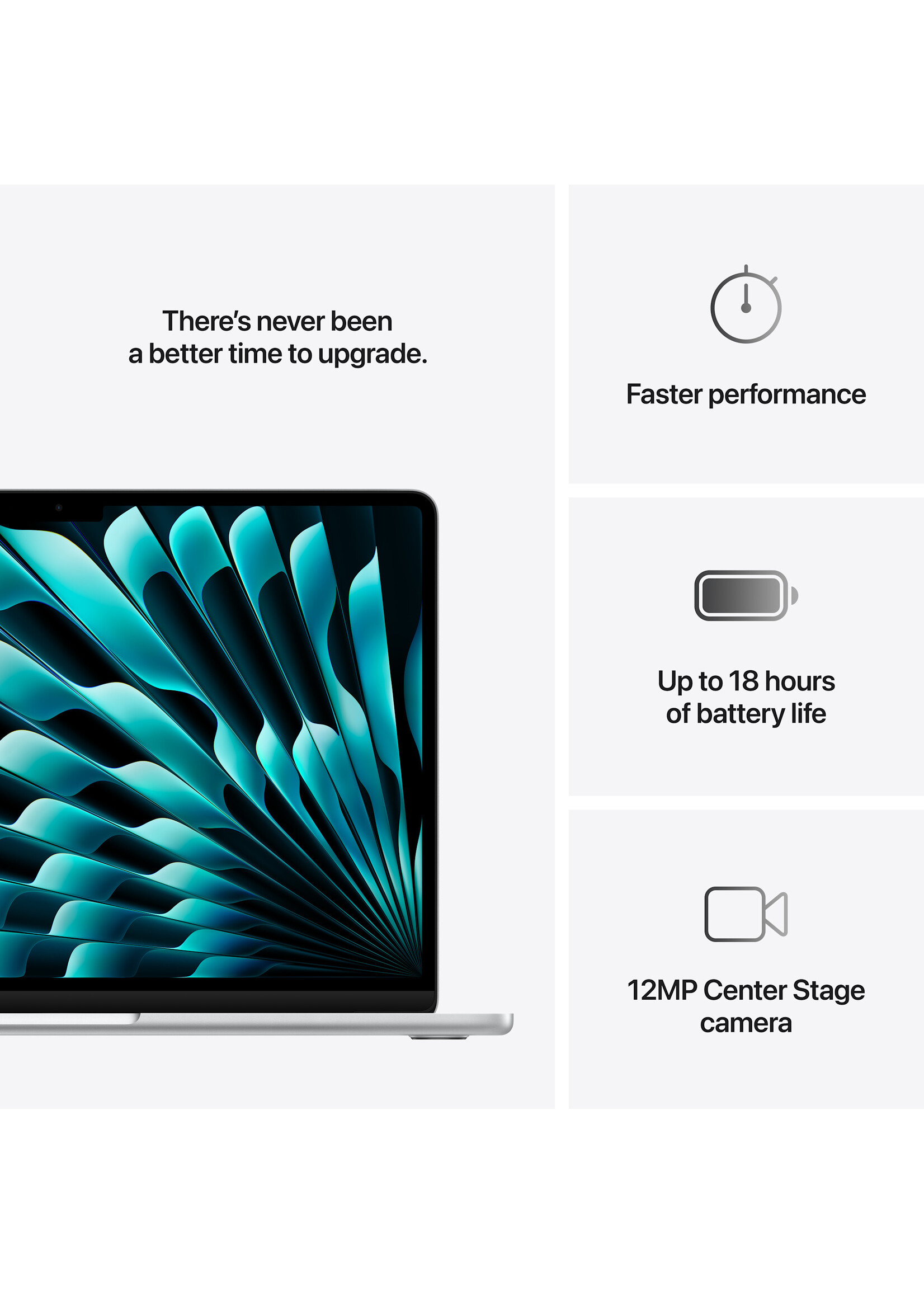 Apple 13-inch MacBook Air: Apple M4 chip with 10-core CPU and 8-core GPU, 16GB/256GB - Silver (March 2025)