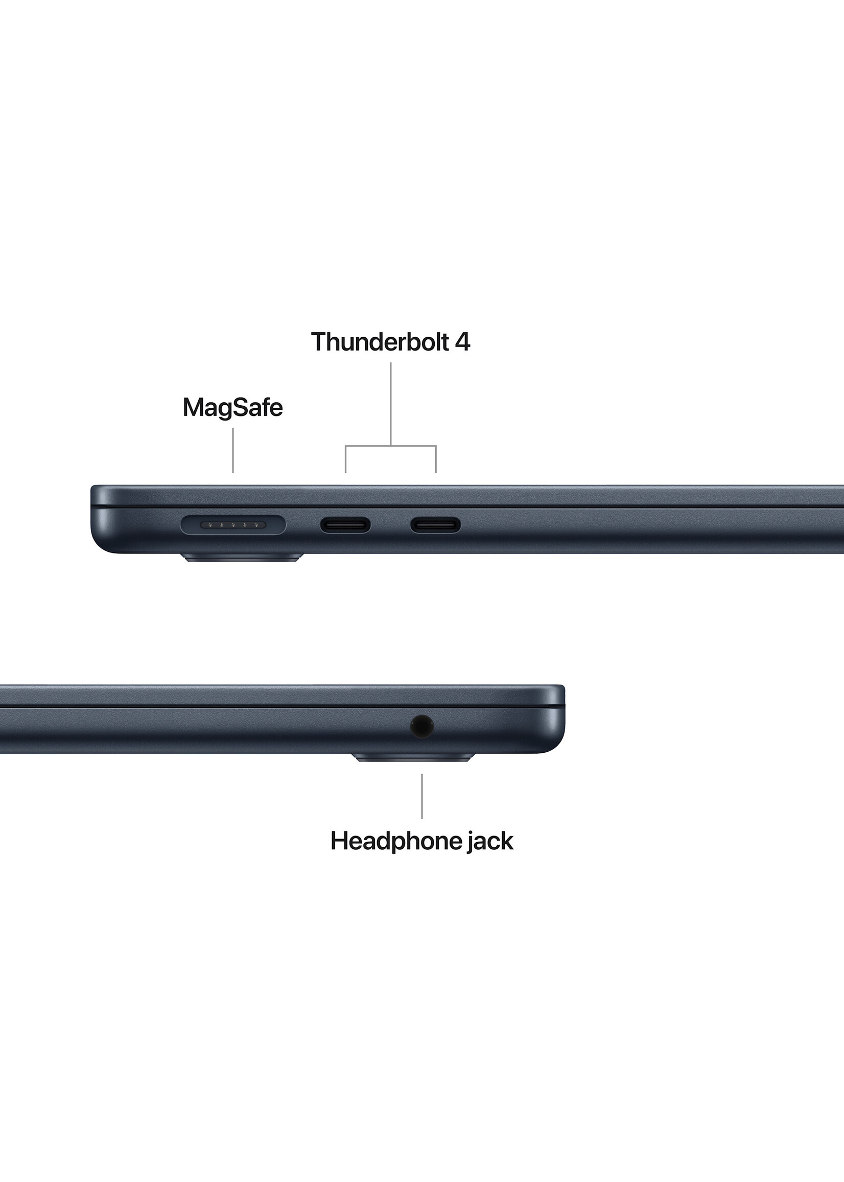 Apple 13-inch MacBook Air: Apple M4 chip with 10-core CPU and 8-core GPU, 16GB/256GB - Midnight (March 2025) w/ 3-Year AppleCare+