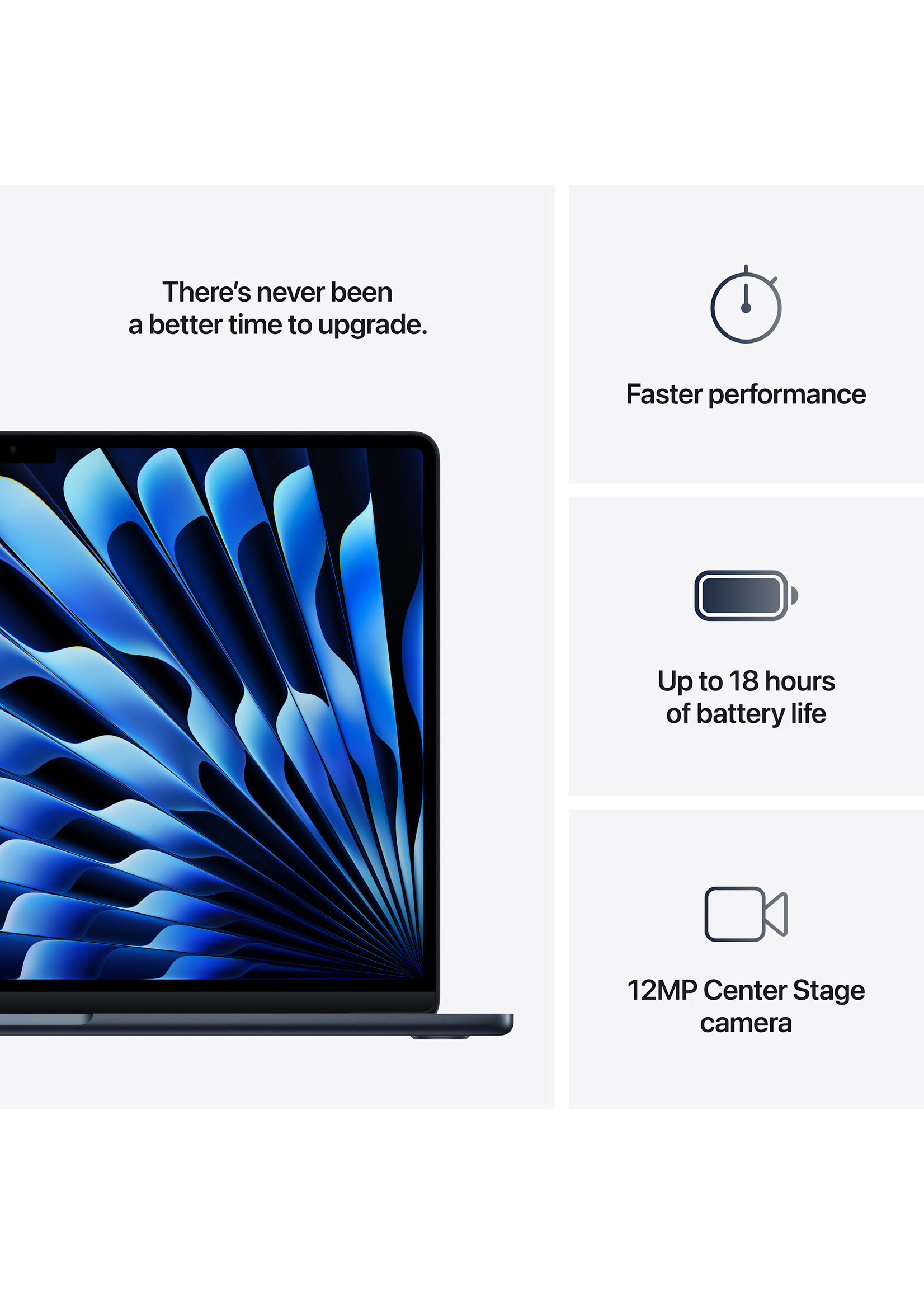 Apple 15-inch MacBook Air: Apple M4 Chip with 10-core CPU and 10-core GPU, 24GB/512GB - Midnight (March 2025) w/ 3-year AppleCare+