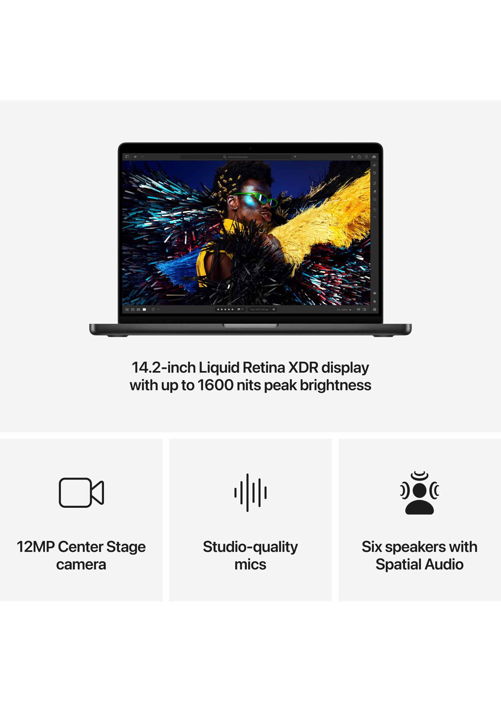Apple 14-inch MacBook Pro: Apple M4 Pro chip with 14-core CPU and 20-core GPU, 24GB/1TB SSD- Space Black (Oct 2024)