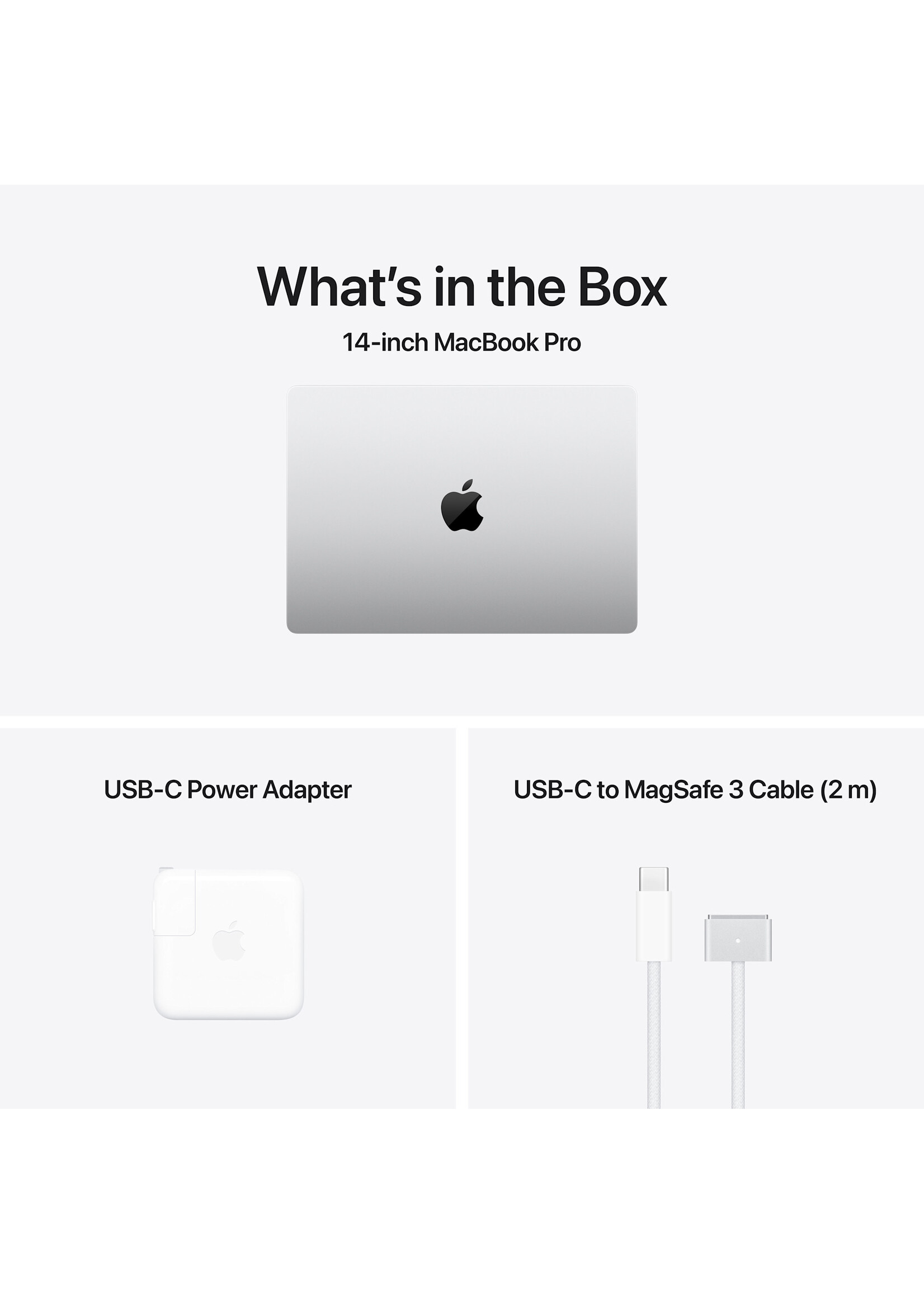 Apple 14-inch MacBook Pro: Apple M5 chip with 10-core CPU and 10-core GPU, 24GB/2TB SSD- Silver (Oct 2025) w/ 3-year AppleCare+