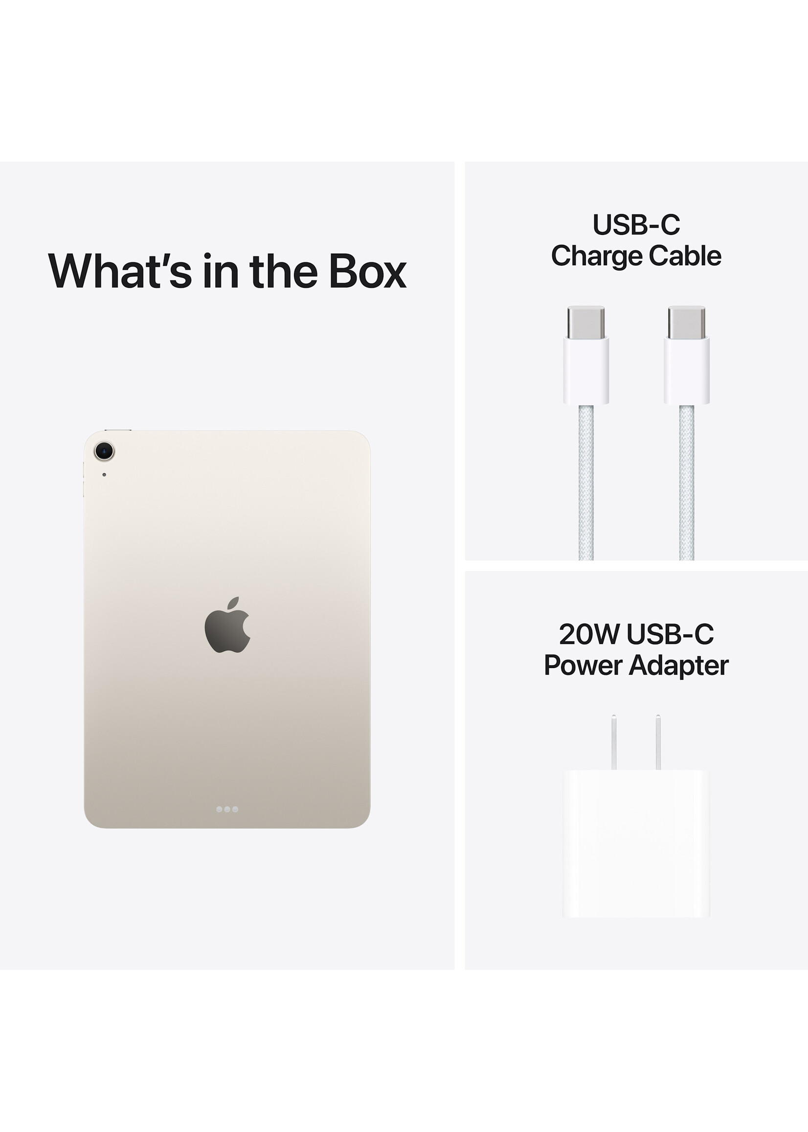 Apple 11-inch iPad Air M4 Wi-Fi 256GB - Starlight (March 2026)