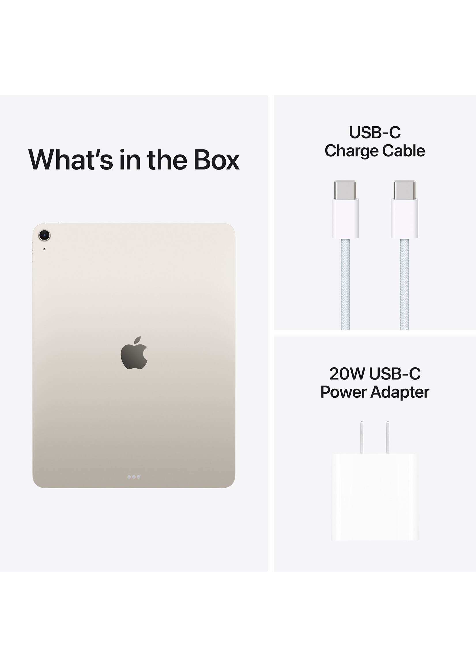 Apple 13-inch iPad Air M4 Wi-Fi 256GB - Starlight (March 2026)