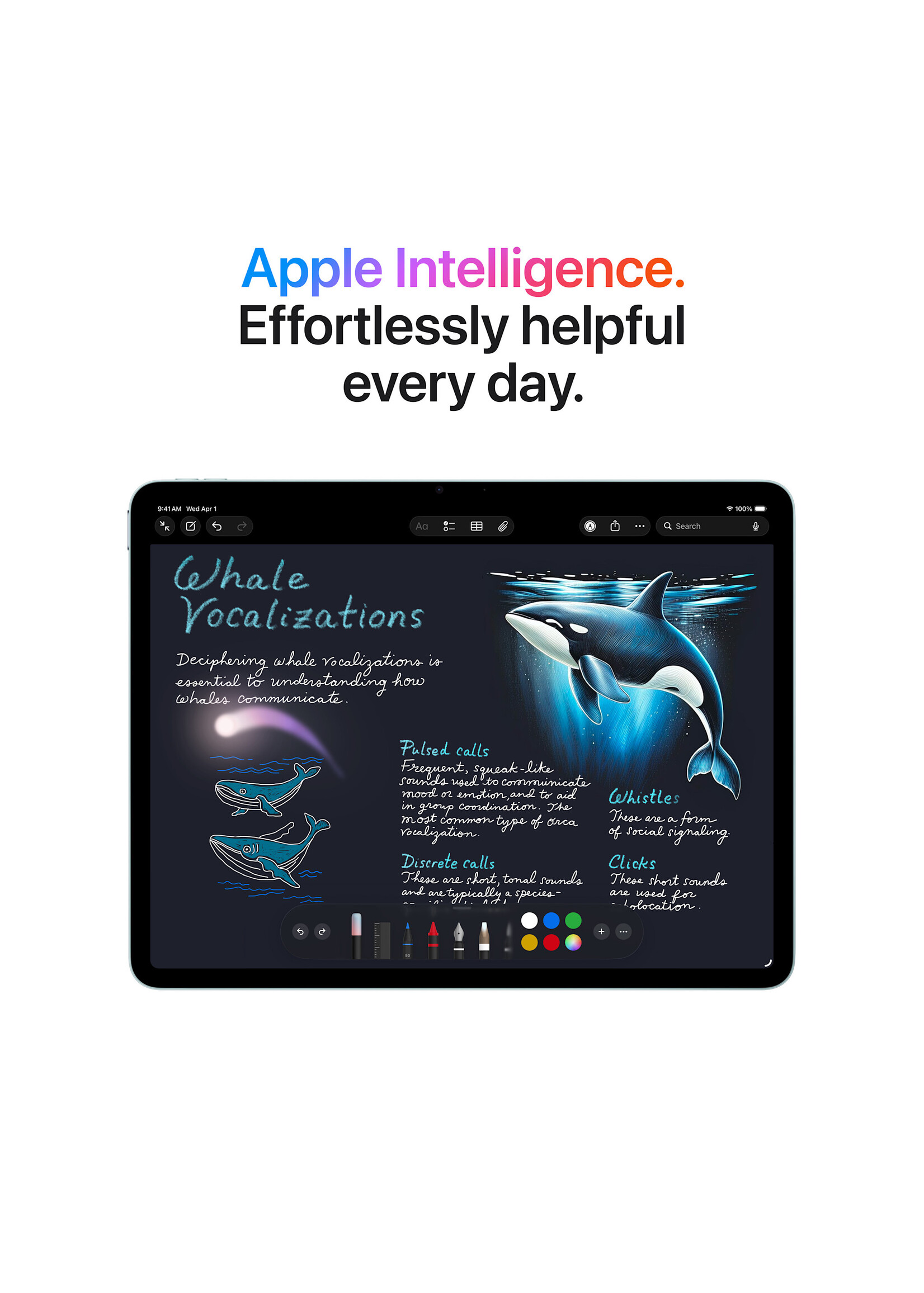 Apple 13-inch iPad Air M4 Wi-Fi 256GB - Starlight (March 2026)