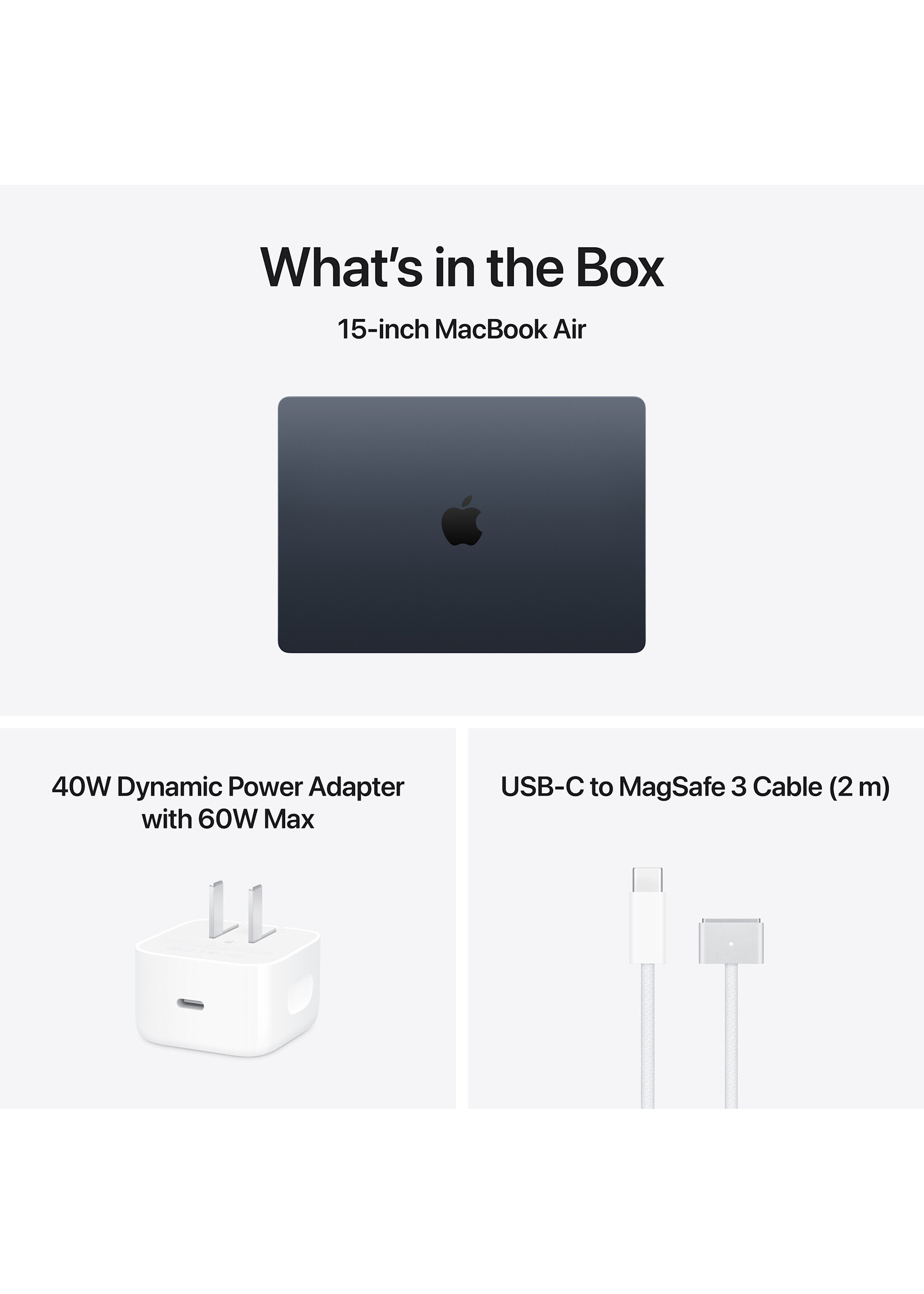 Apple 15-inch MacBook Air: Apple M5 Chip with 10-core CPU and 10-core GPU, 24GB/1TB - Midnight (March 2026)