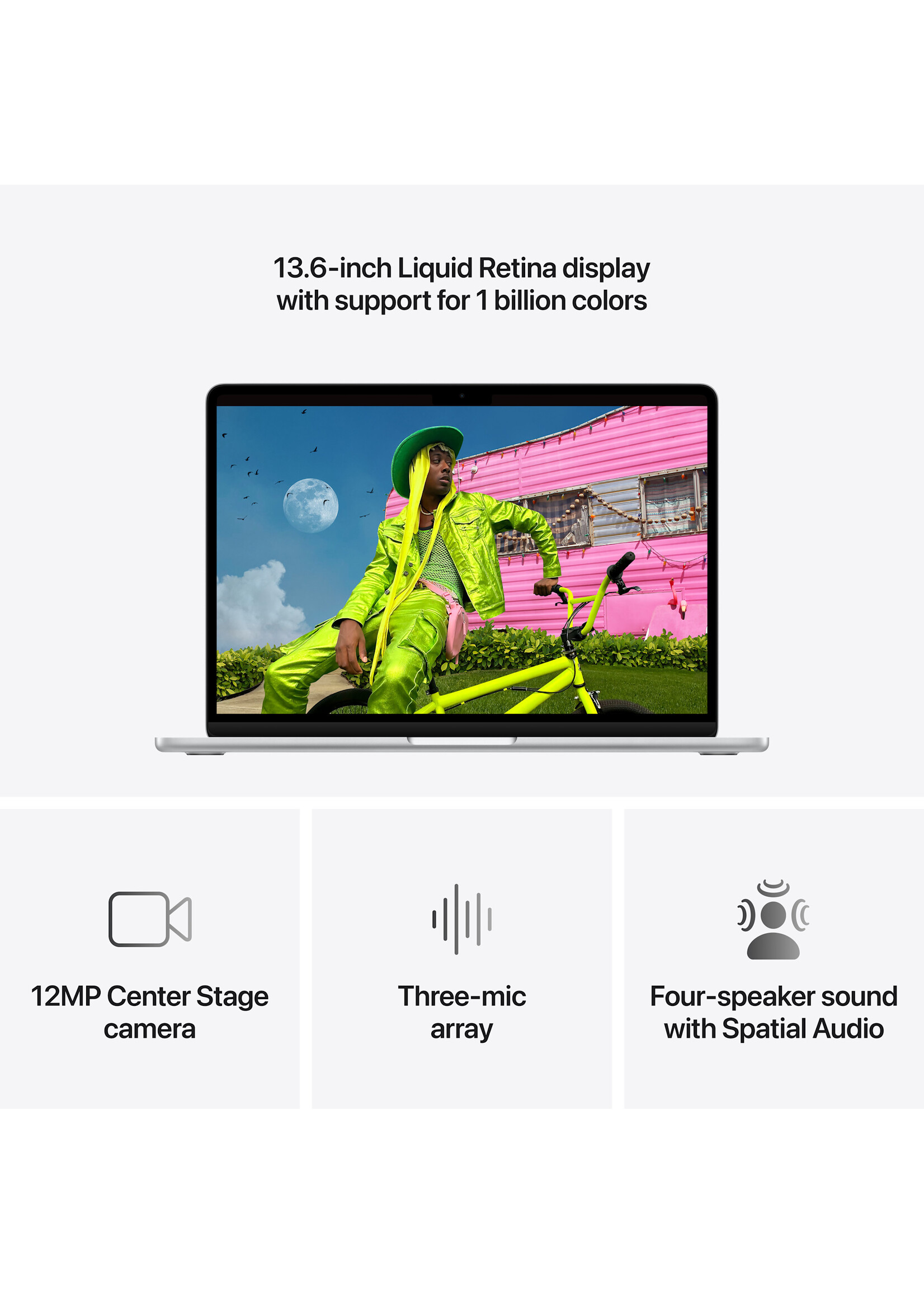 Apple 13-inch MacBook Air: Apple M5 chip with 10-core CPU and 8-core GPU, 16GB/512GB - Silver (March 2026)