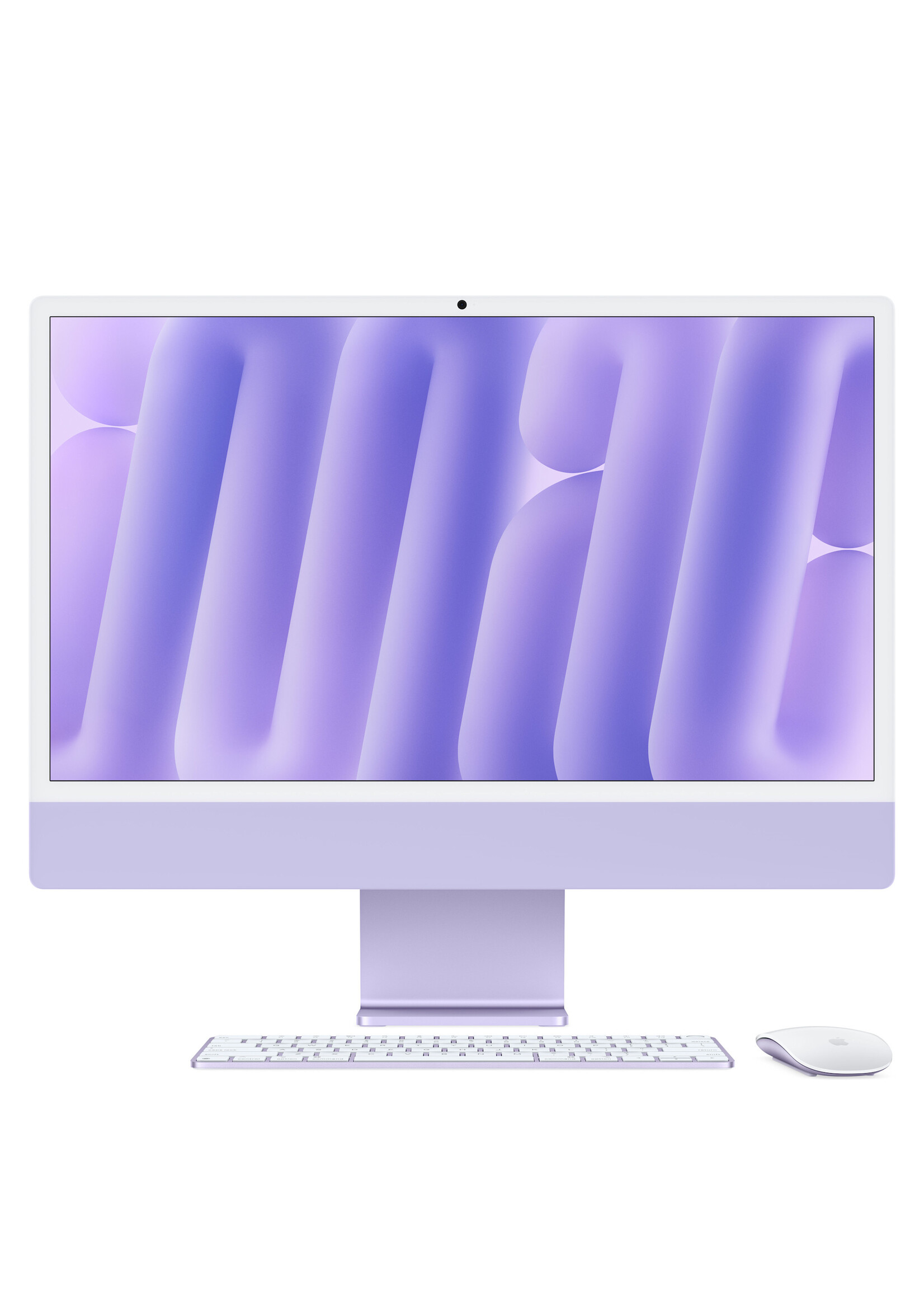 Apple 24-inch iMac: Apple M4 chip 10-core CPU 10-core GPU 32GB/512GB - Purple w/ Magic Trackpad and Numeric Keypad