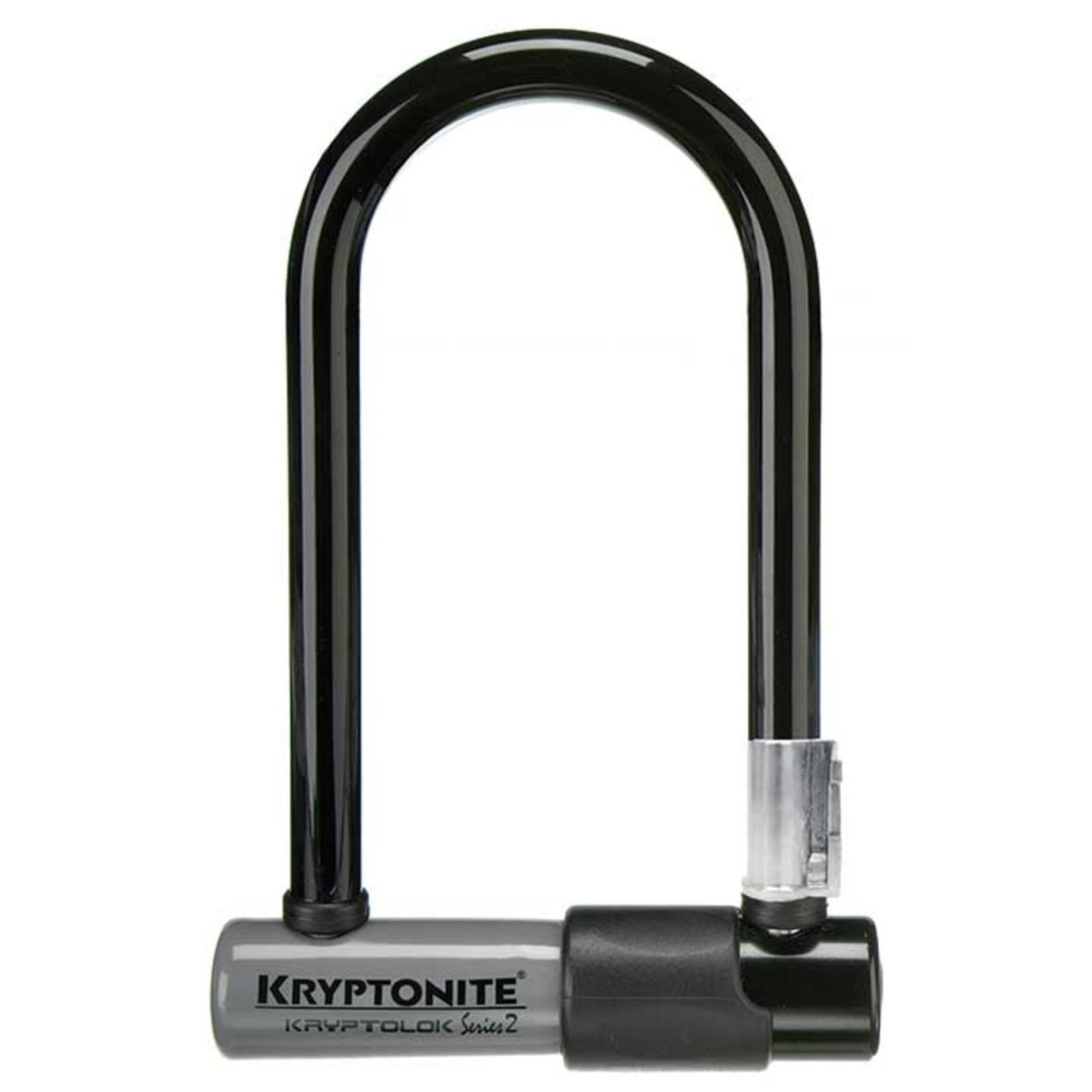 Kryptonite Lock Krypto Series 2 Mini-7 U-Lock - 3.25 x 7" Keyed White Includes bracket