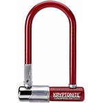Kryptonite Lock Krypto Series 2 Mini-7 U-Lock - 3.25 x 7" Keyed Maroon Includes bracket