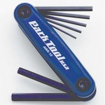 PARK TOOL, AWS-10, FOLDING HEX WRENCH SET, 1.5, 2, 2.5, 3, 4, 5, 6