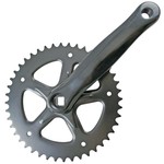 Varia, Lasco Crankset, 44T, Black, 170mm