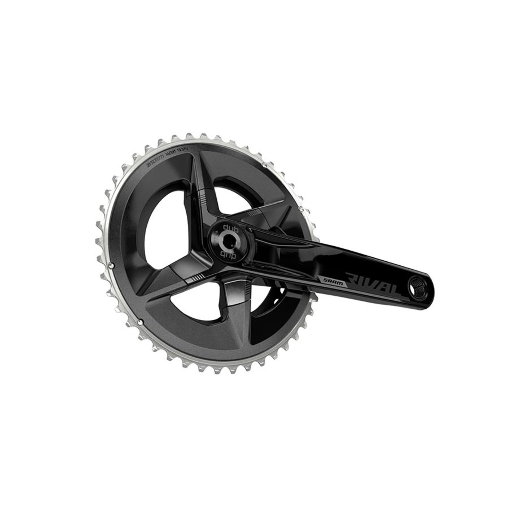 Sram SRAM, Rival D1 2x, Crankset, Speed: 12, Spindle: 28.99mm, BCD: 107, 48/35, DUB, 172.5mm, Black, Road Disc