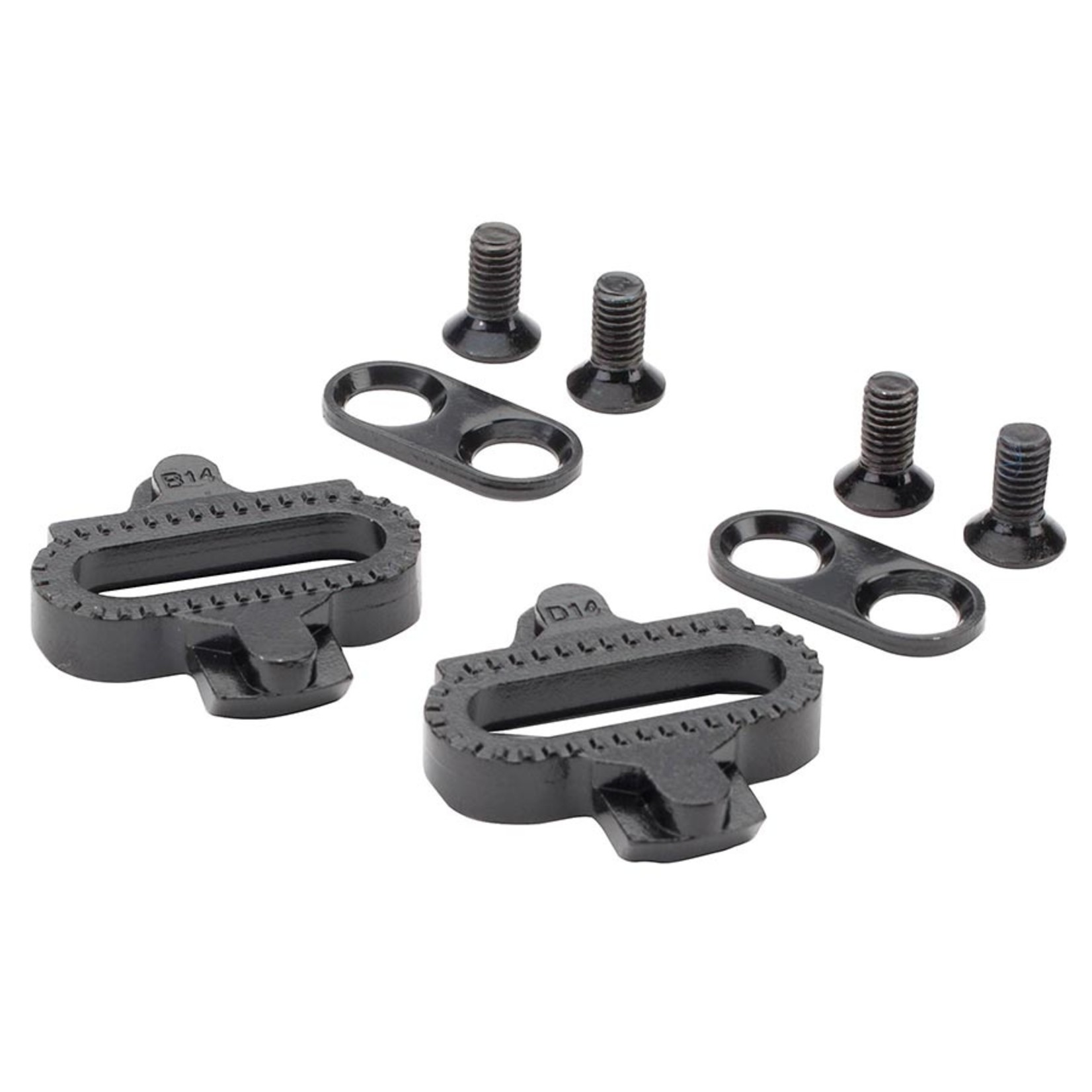 EVO, 2-Bolt, Cleats, Compatibility: SPD, Float: 4°, Black, Pair