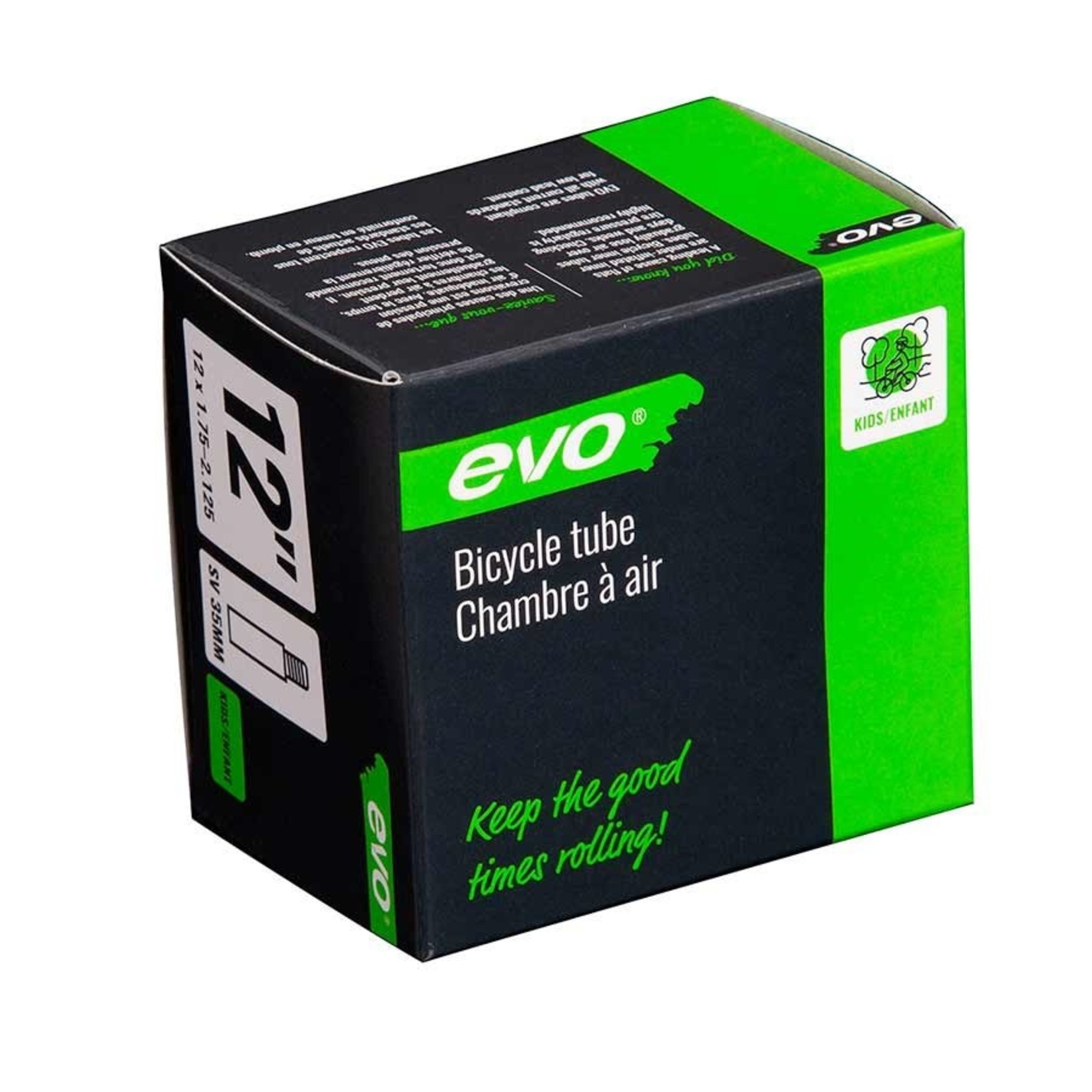 EVO EVO, SV, Tube, Schrader, Length: 35mm, 12-1/2'', 1.75-2.125