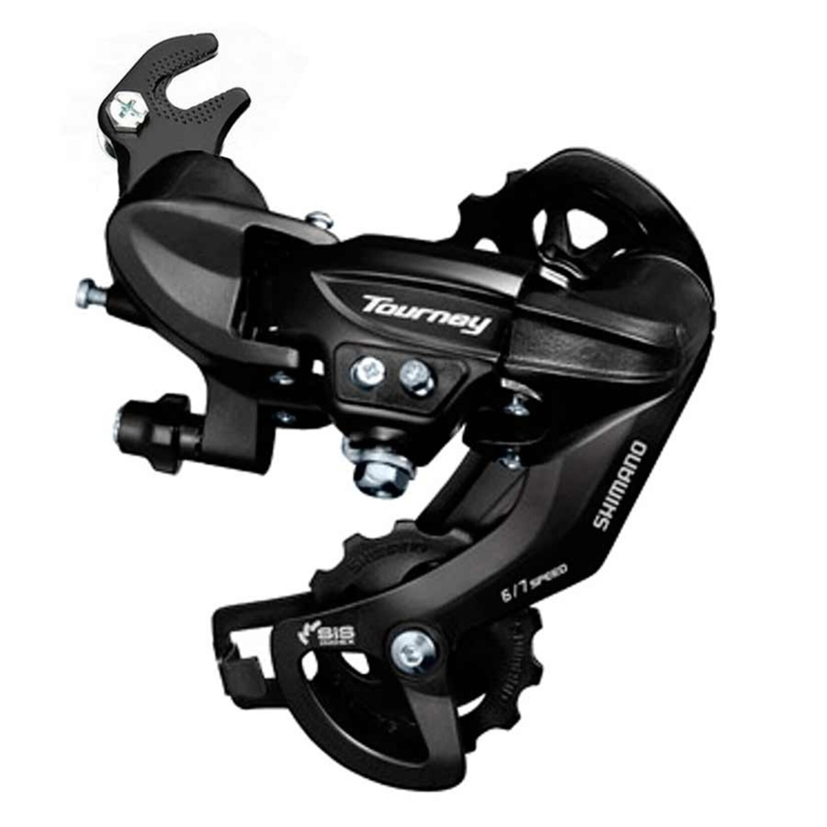 SHIMANO Shimano, Tourney RD-TY300, Rear derailleur, 6/7sp., SGS, Black, With adapter
