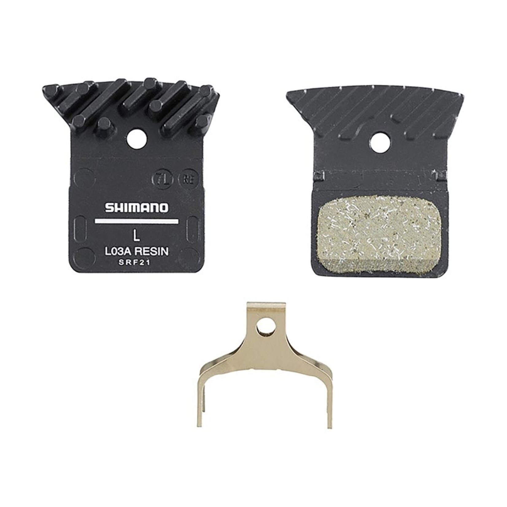 SHIMANO L05A-RF RESIN PAD W/FIN & SPRING, 1 PAIR