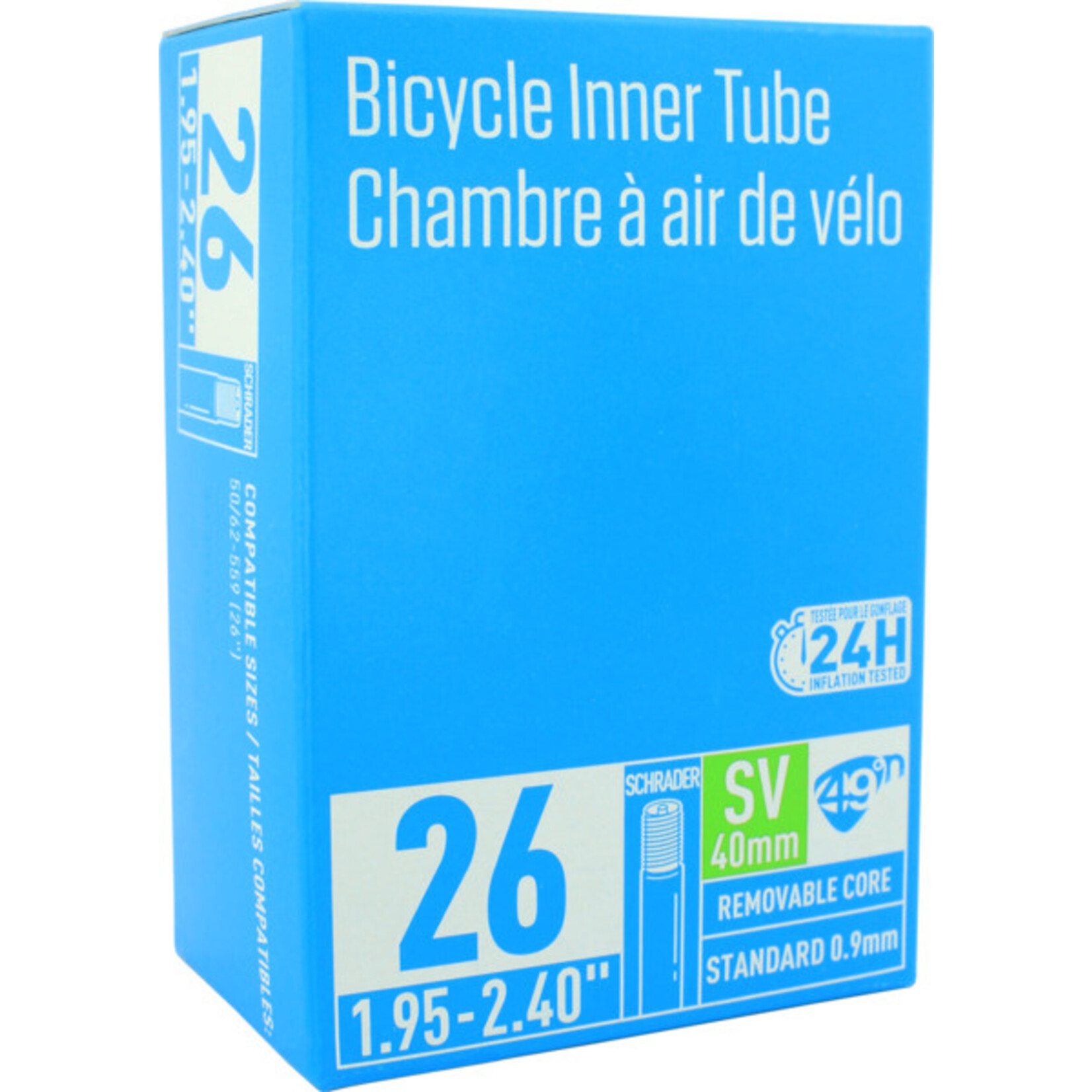 49N  STANDARD TUBE - SCHRADER VALVE 26 X 1.95-2.40"