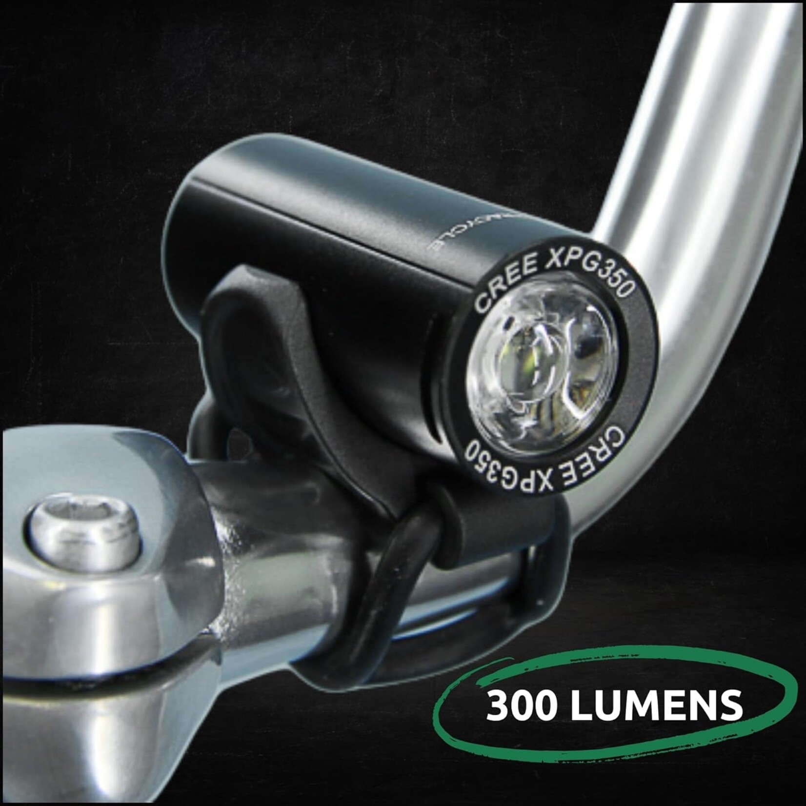 ULTRACYCLE USB 300 lumen headlight BLACK
