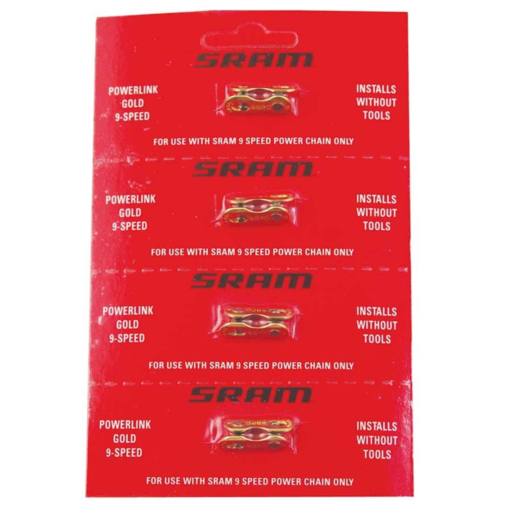 Sram SRAM, Powerlink, 9sp chain connector, Gold