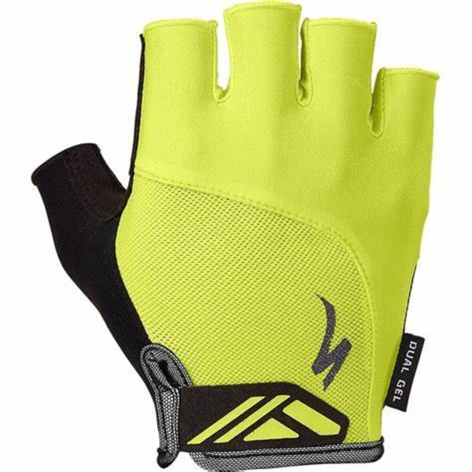 Specialized Specialized Men's Body Geometry Dual-Gel Short Finger Gloves, Color Hyper Green, XXL
