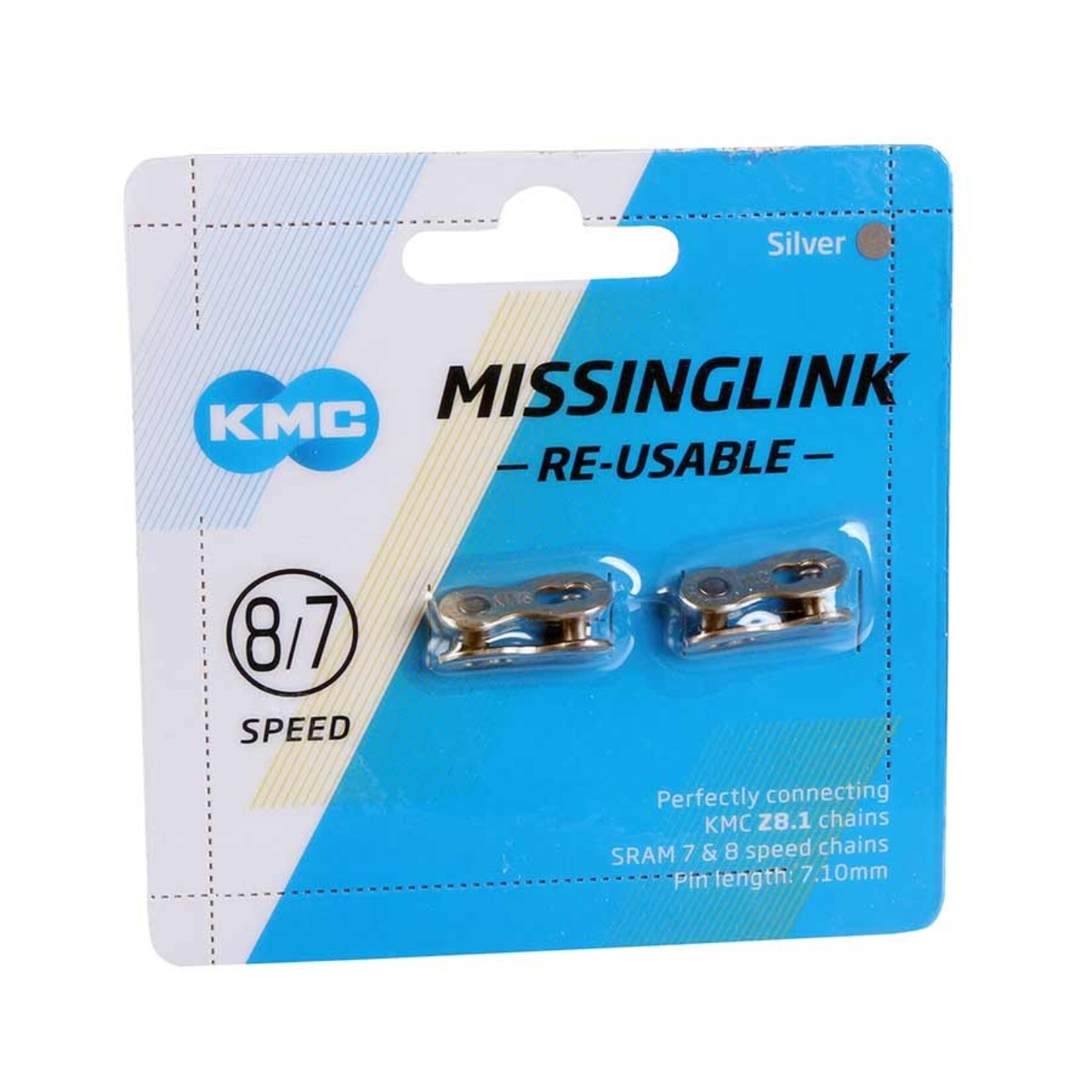 KMC KMC, MissingLink, 6/7/8 Speed, 7.1mm, Reusable, 2pcs
