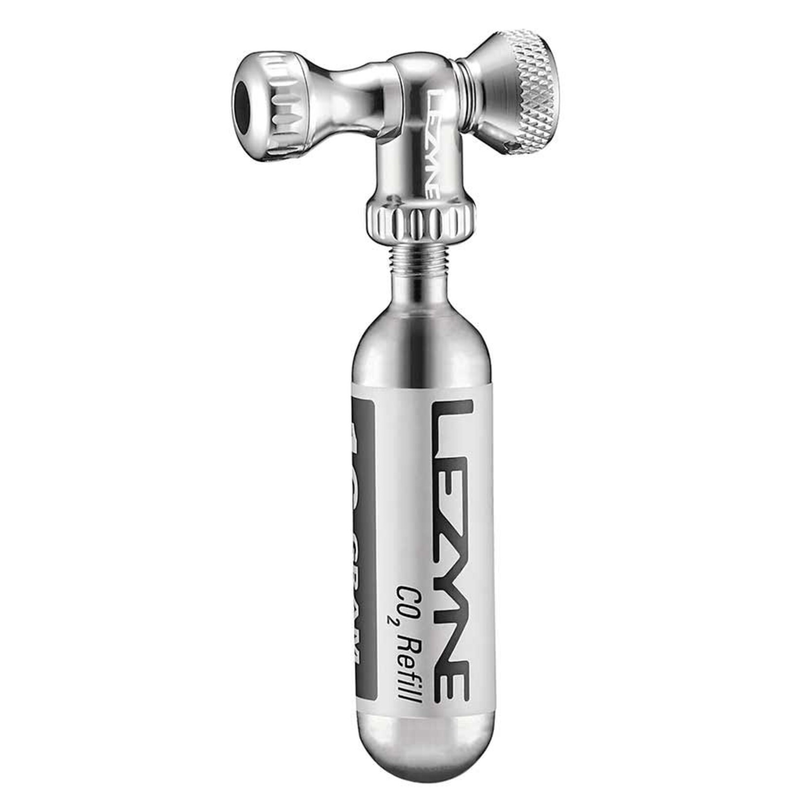 LEZYNE Lezyne, Control Drive CO2, CO2 Inflator, Threaded, Presta, Schrader, Silver, 1x16g