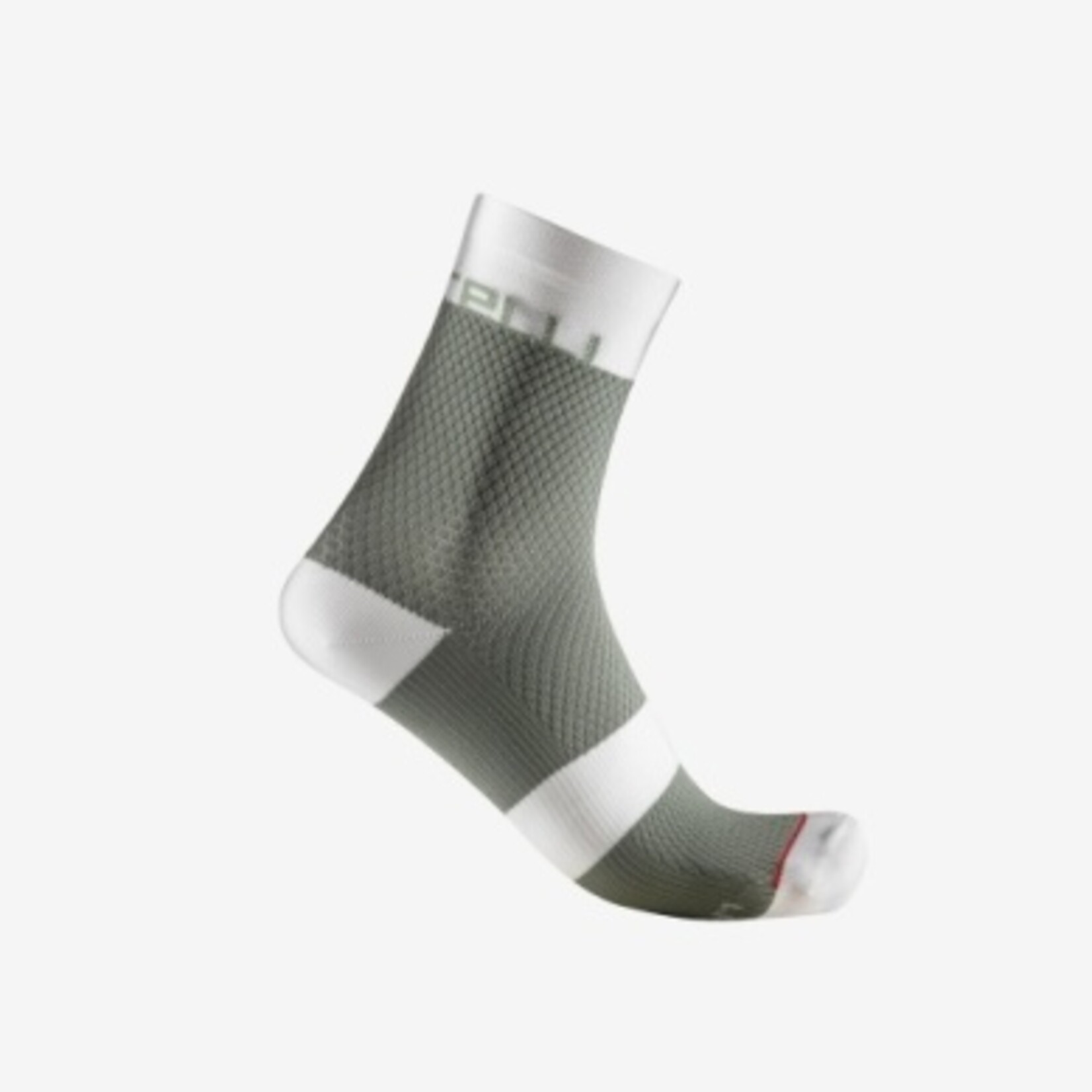 Castelli CASTELLI VELOCISSIMA 12 SOCK S/M WOMEN'S DEFENDER GREEN/IVORY