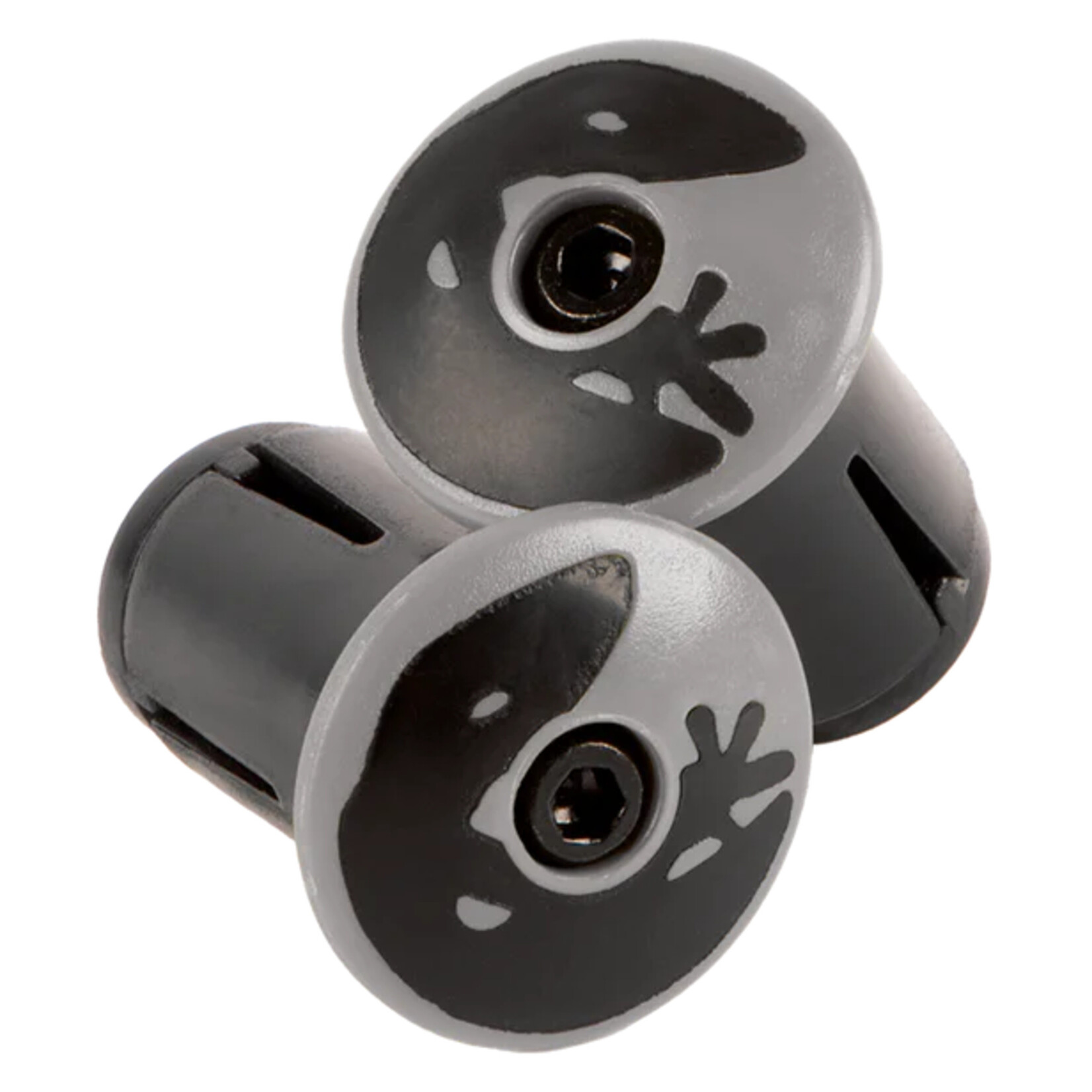 LIZARD SKINS LIZARD SKINS ROAD BAR END PLUGS - COOL GRAY