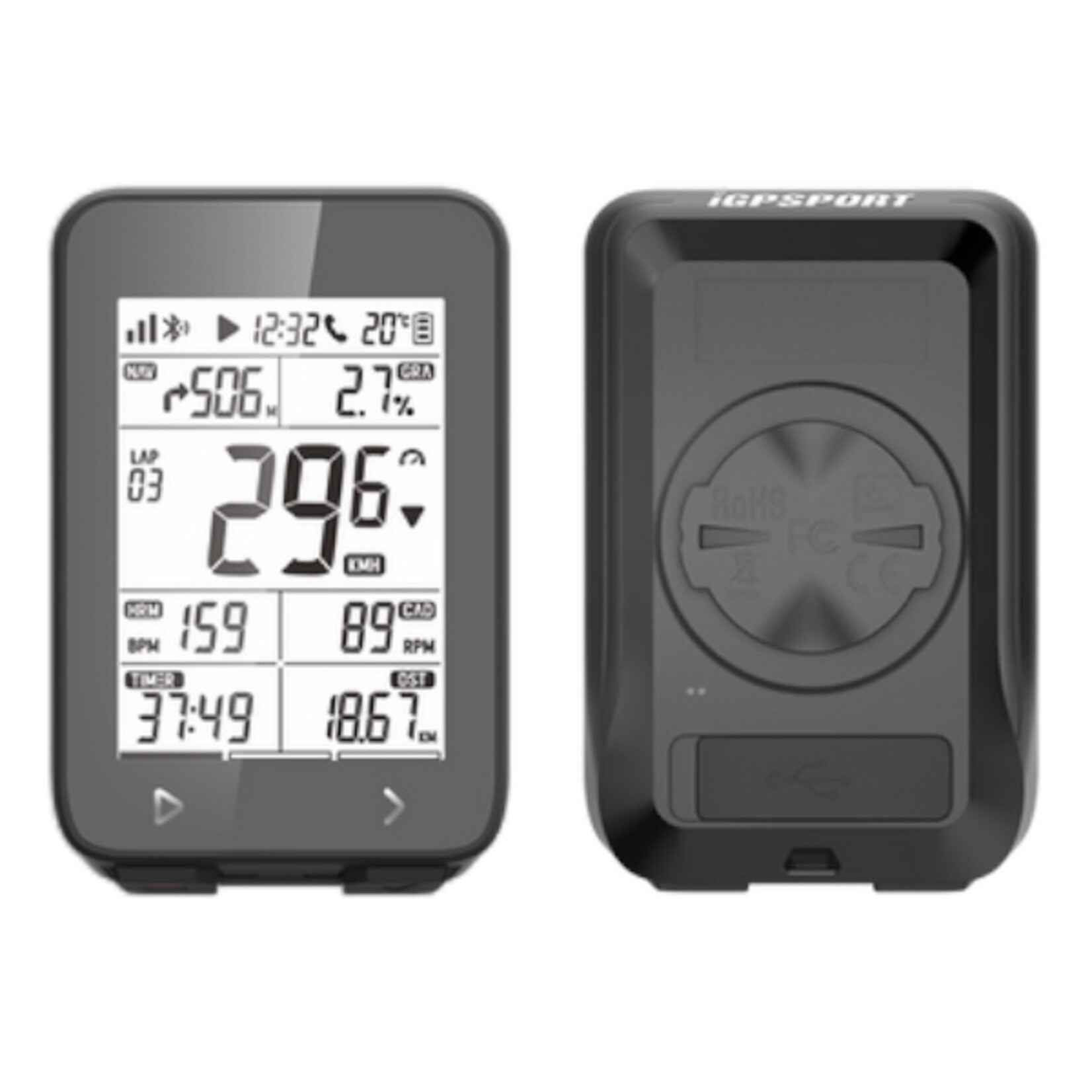iGPSPORT IGS-IGS320 iGS320 GPS cycle computer, black