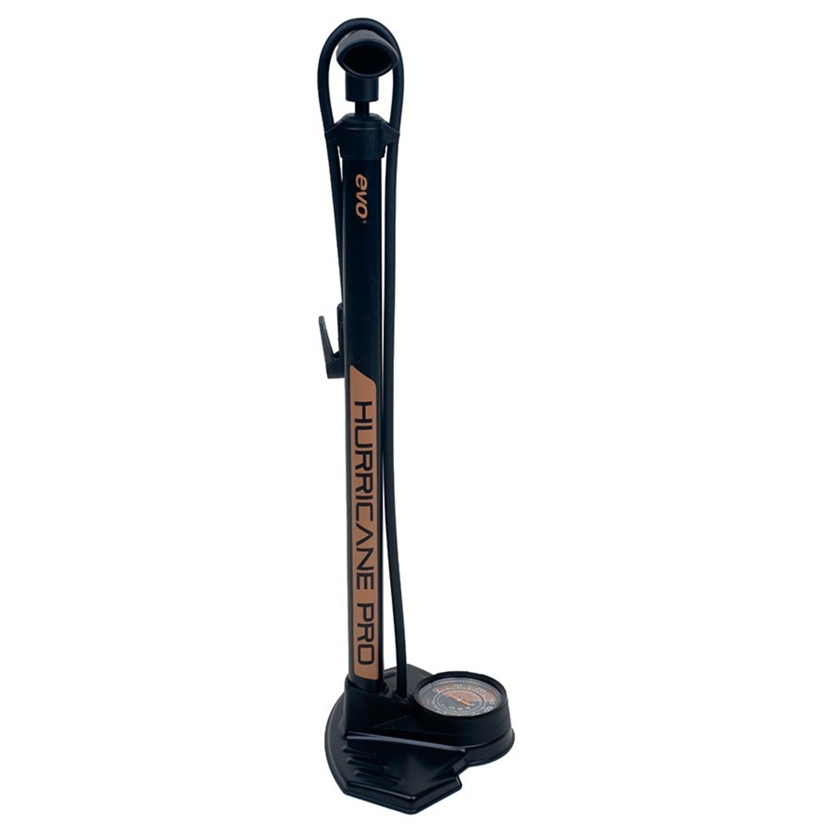 EVO EVO, Hurricane Pro, Floor Pump, SmartHead, 160psi, Black/Gold