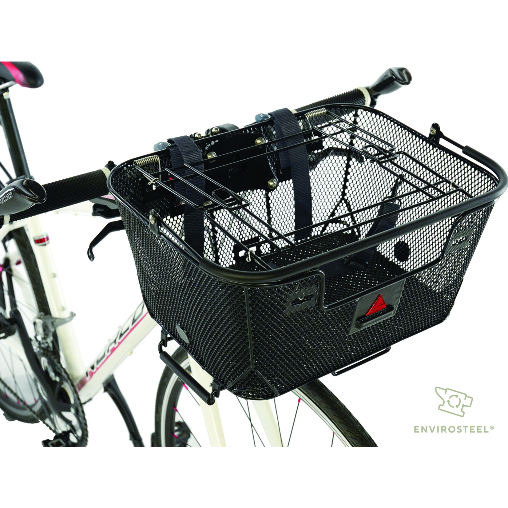 AXIOM QUICK RELEASE DUAL FUNCTION PET BASKET - BLACK