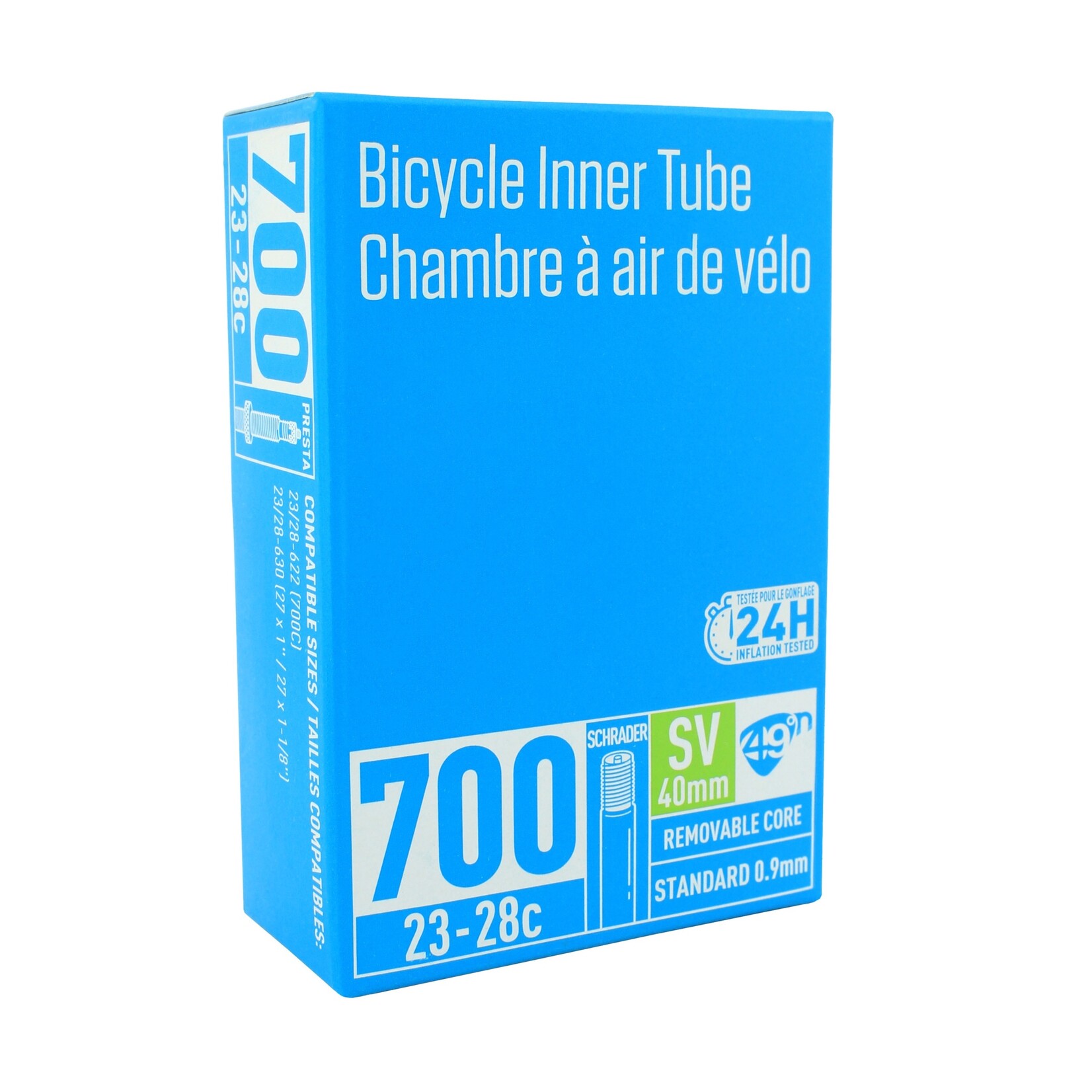 49N  STANDARD TUBE - SCHRADER VALVE 700C X 23-28MM