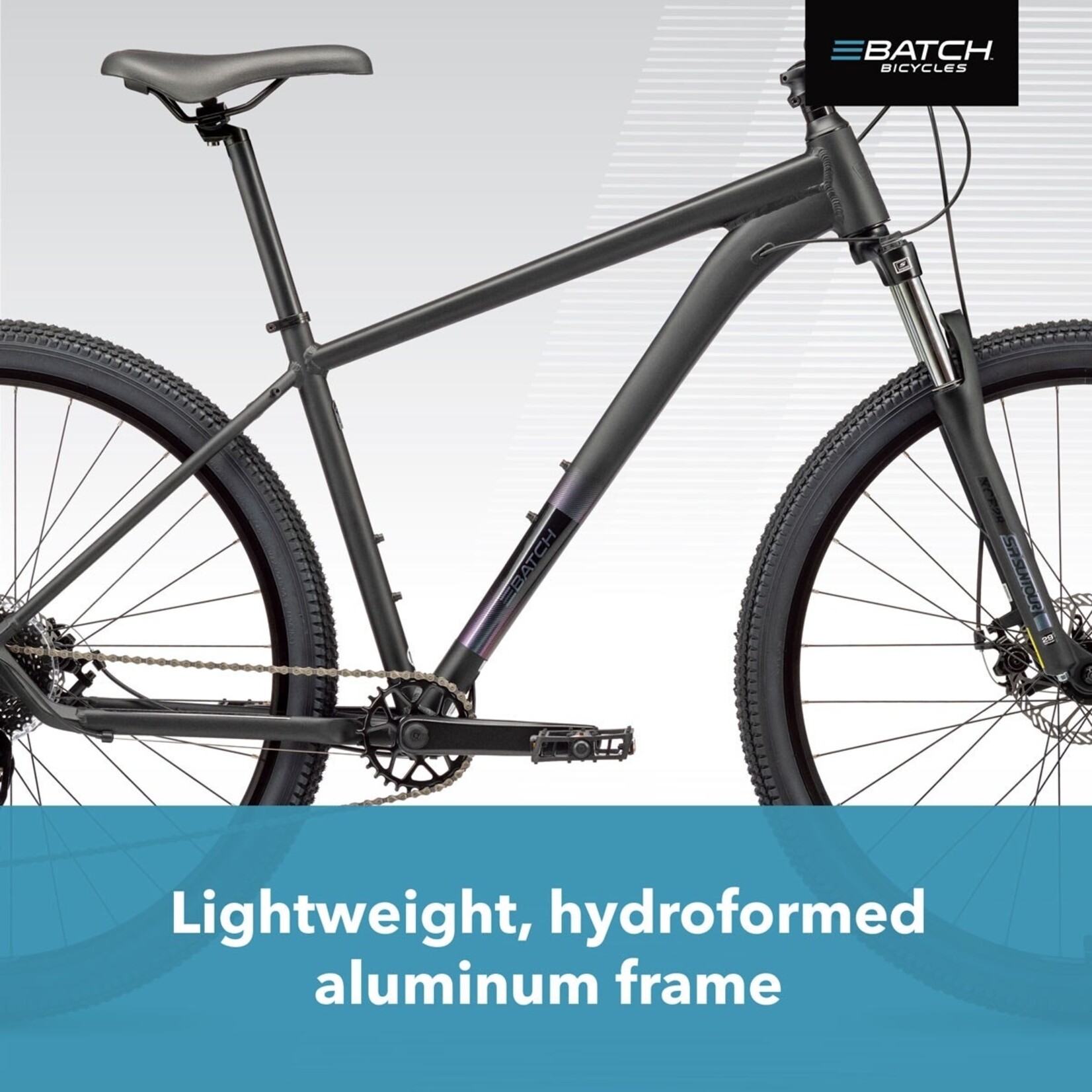 BATCH BATCH THE DISC BRAKE MOUNTAIN BICYCLE - 26" XS, Black