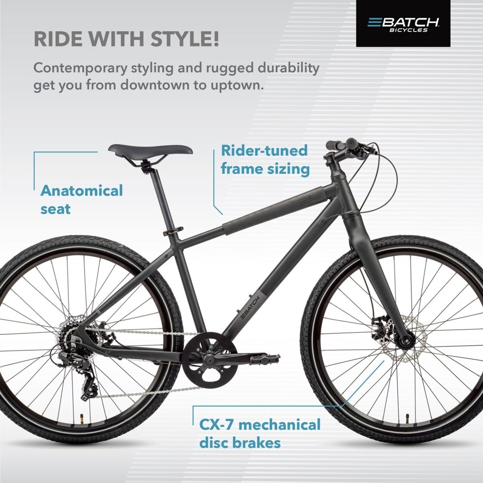 BATCH BATCH THE URBAN BICYCL - MEDIUM, BLACK