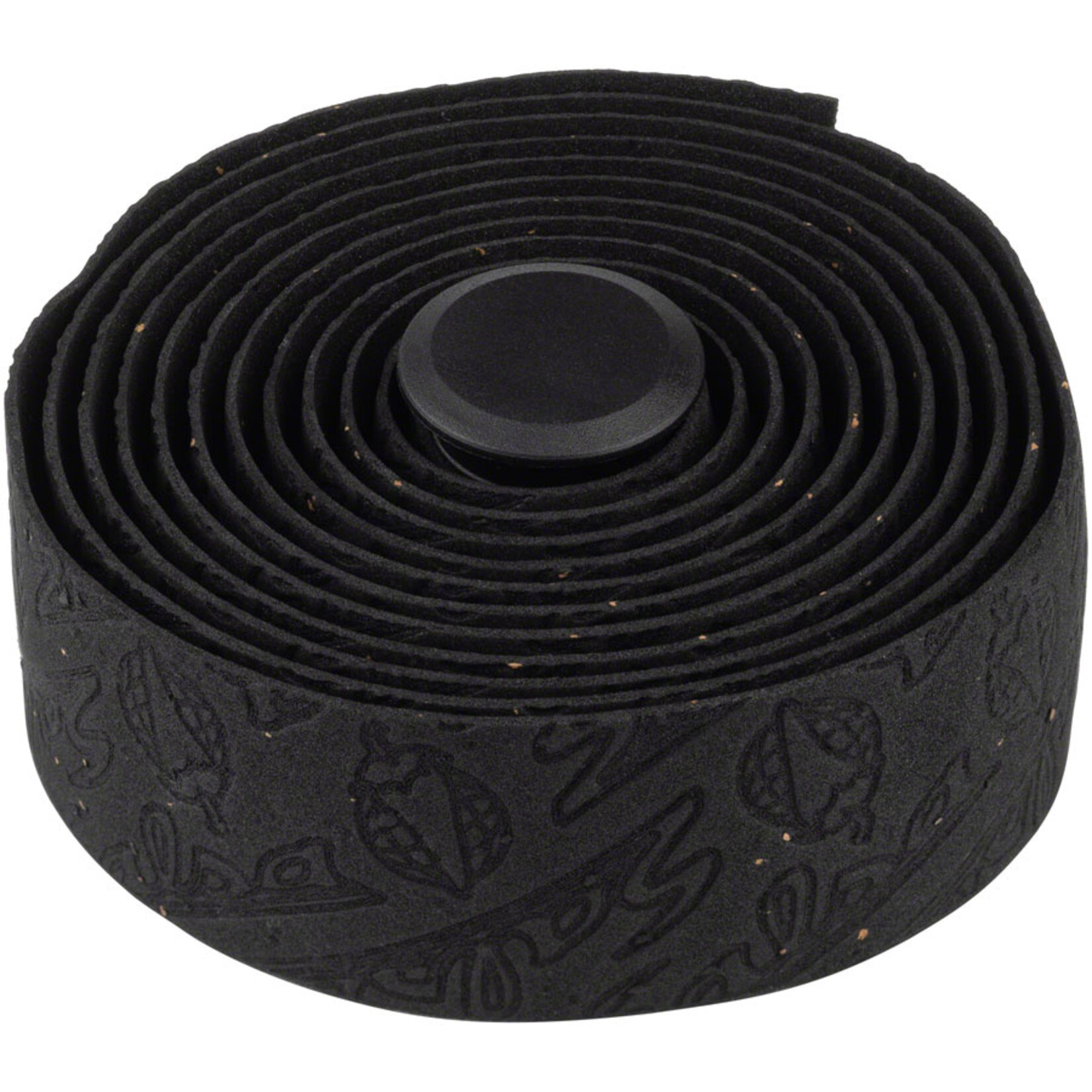 Salsa Gel Cork Tape embossed with Pepper Globe and Salsa script. black