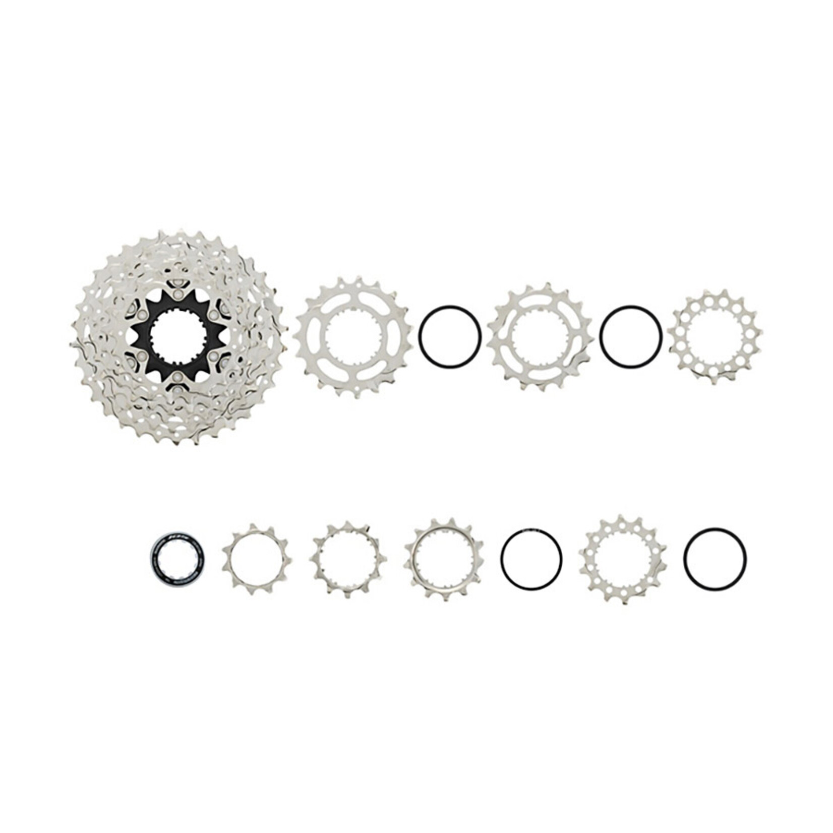 SHIMANO Shimano, 105 CS-R7101, Cassette, Nickel plated, Speed: 12, 11-34T, HG+ 12sp Road ONLY, ICSR710112134