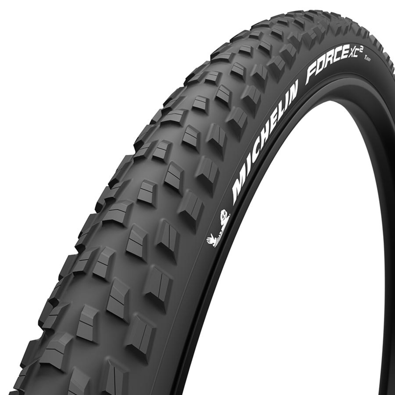 Michelin, Force XC2 Performance, Mountain Tire, 29''x2.25, Folding, Tubeless Ready, GUM-X, HDPROTECTION, 3x60TPI, Black