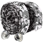 Black and White Bar Tape and Bar End Plugs
