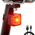 Wind&Moon Bicycle Light USB Rechargeable Bike Light, Super Bright Bike Lights for Night Riding,5 Light Mode Options Bicycle Accessories IP66 Waterproof LED Bike Light