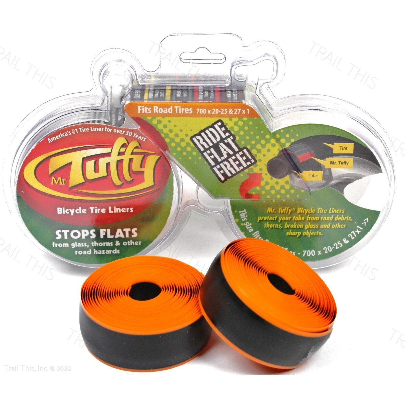 Mr Tuffy Original Tire Liner, 700x20-25c Orange