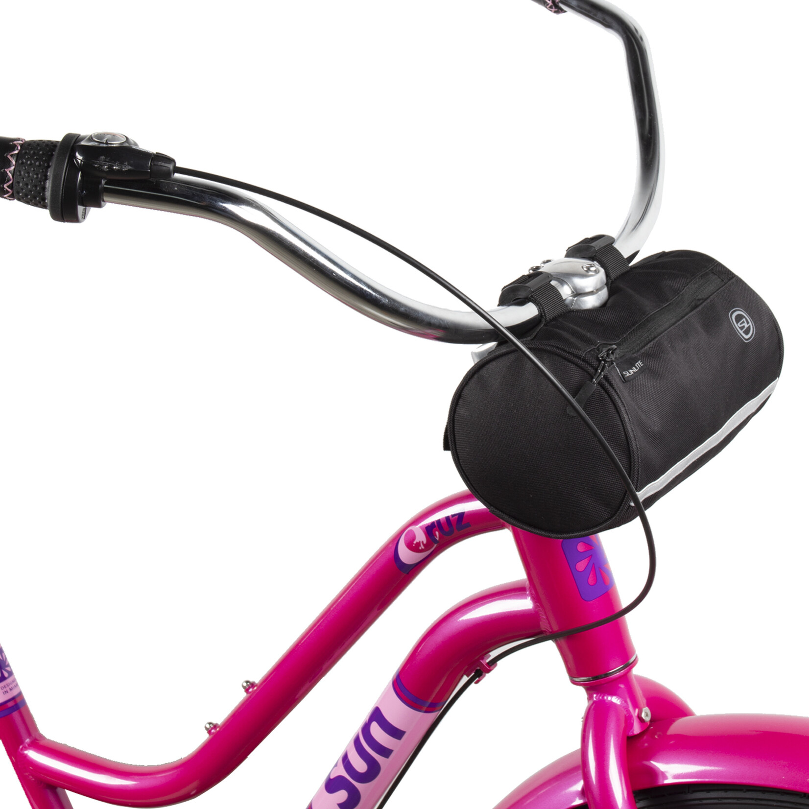 Handlebar Roll Bag Handlebar Roll Bag, Size 8.6x4.7x4.7", Colour Black