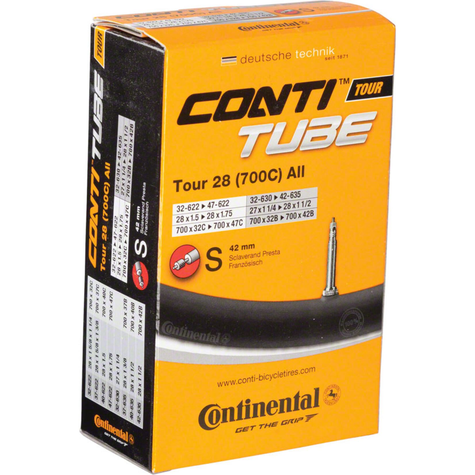CONTINENTAL Continental Standard Tube - 700 x 32 - 47mm, 42mm Presta Valve