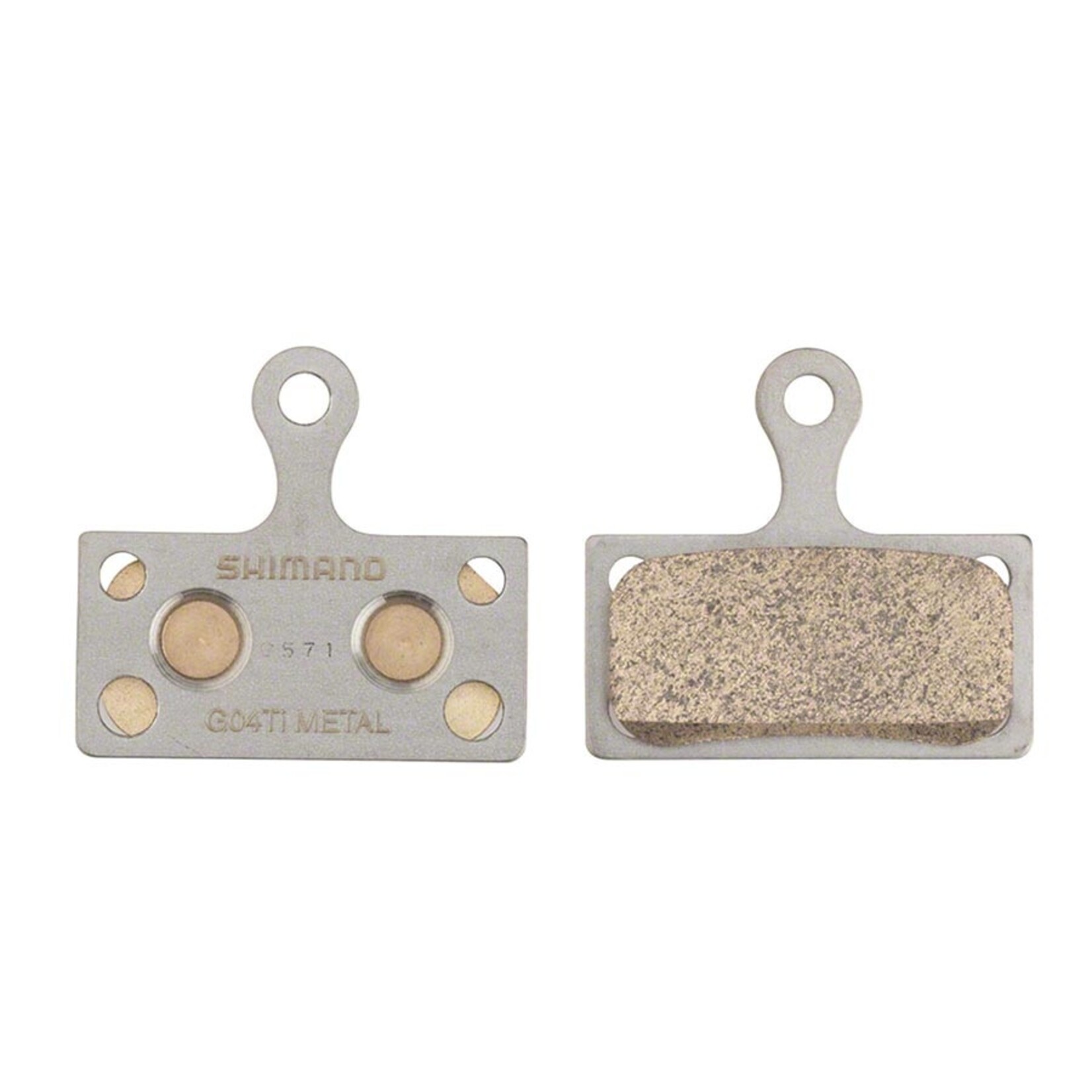 SHIMANO Shimano, G-Type Ti, Disc Brake Pads, Shape: Shimano G-Type/F-Type/J-Type, Metallic, Pair, IBPG04TIMXA