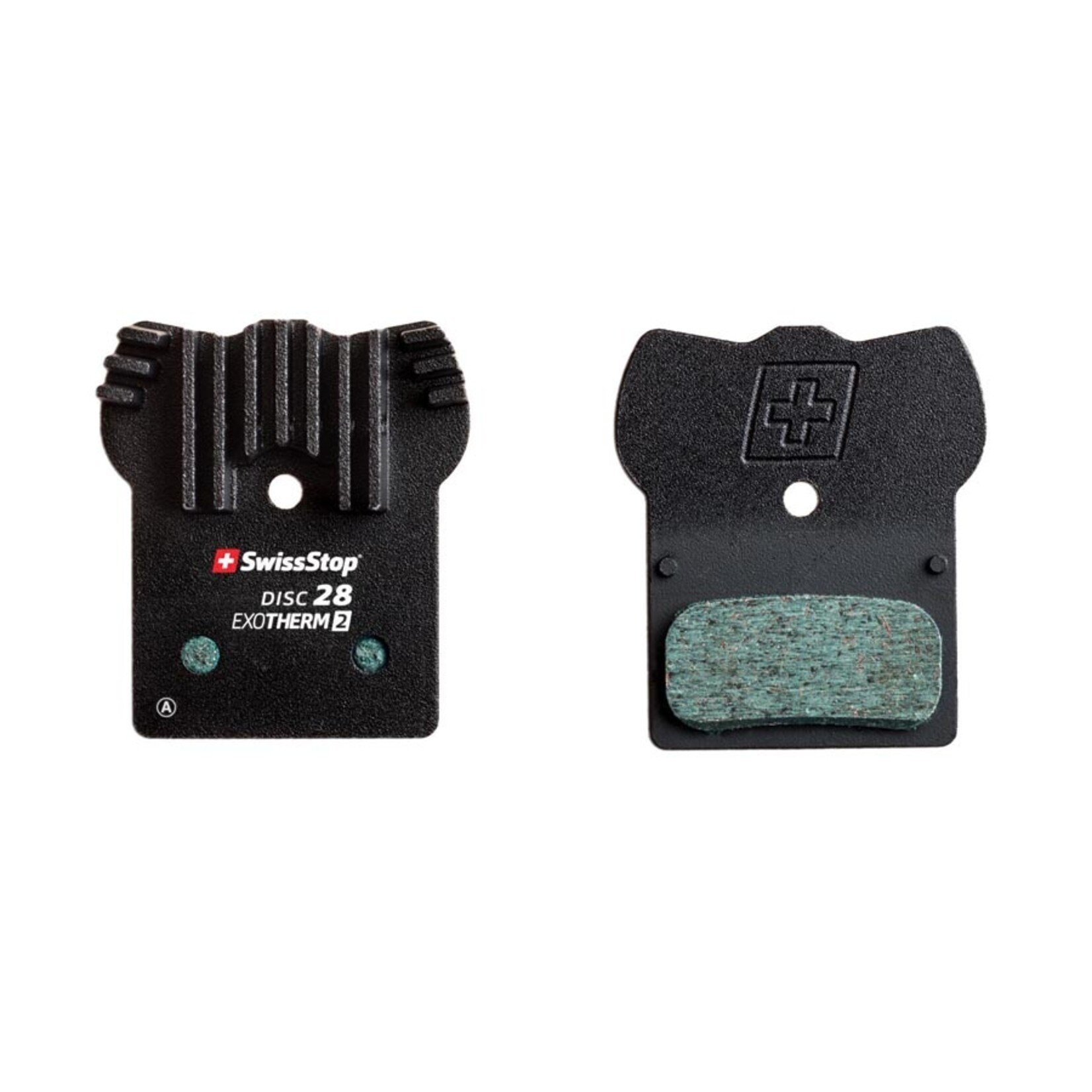 SwissStop, Exotherm2 28, Disc Brake Pads, Shape: Shimano G-Type/F-Type/J-Type, XTR BR-M9000, XT BR-M8100, SLX BR-M7100, DEORE BR-M615, Organic, Pair