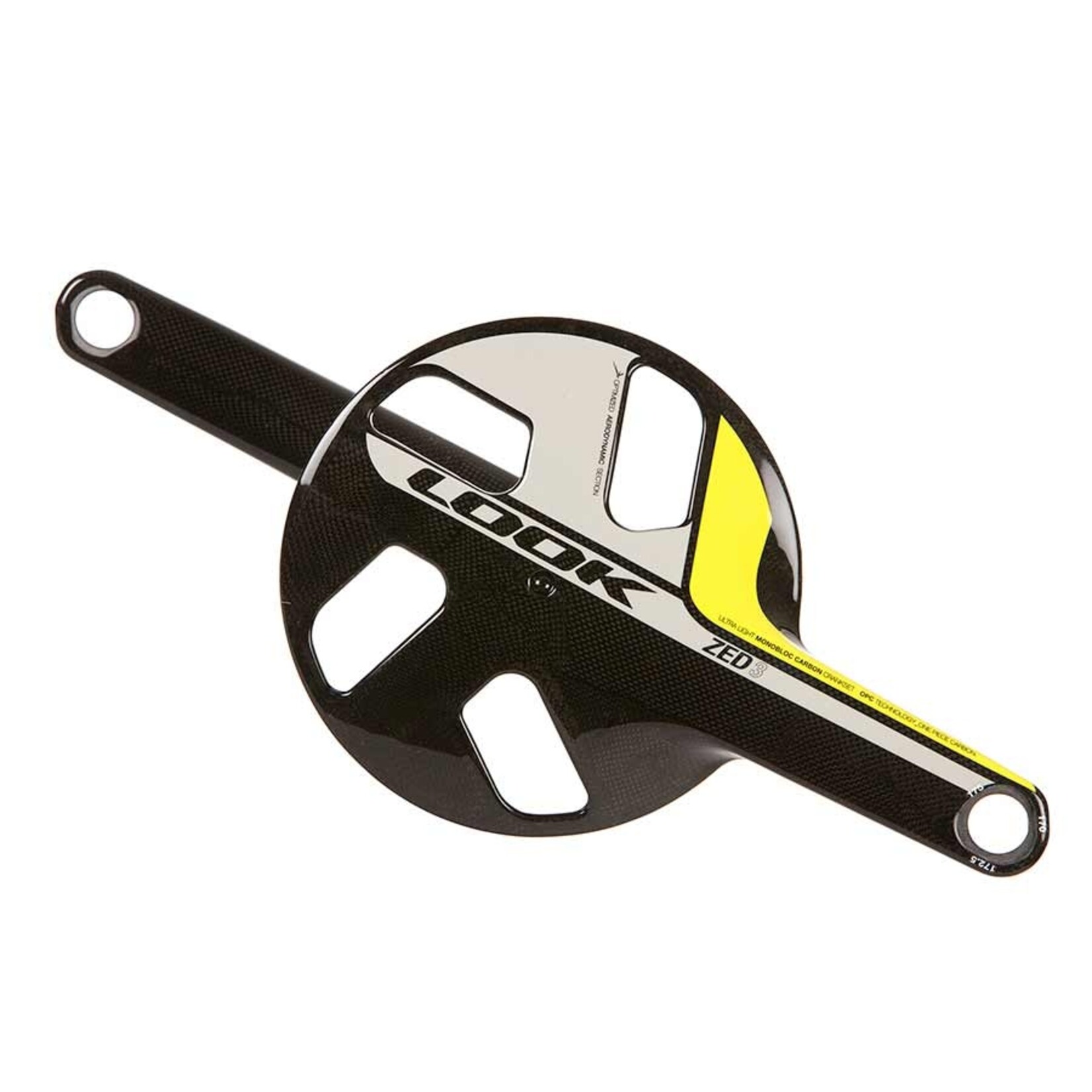 LOOK Look, Zed 3, Crankset, Road, 11 sp., 65mm, No Chainring, BCD:110/130, 170-175mm, Black