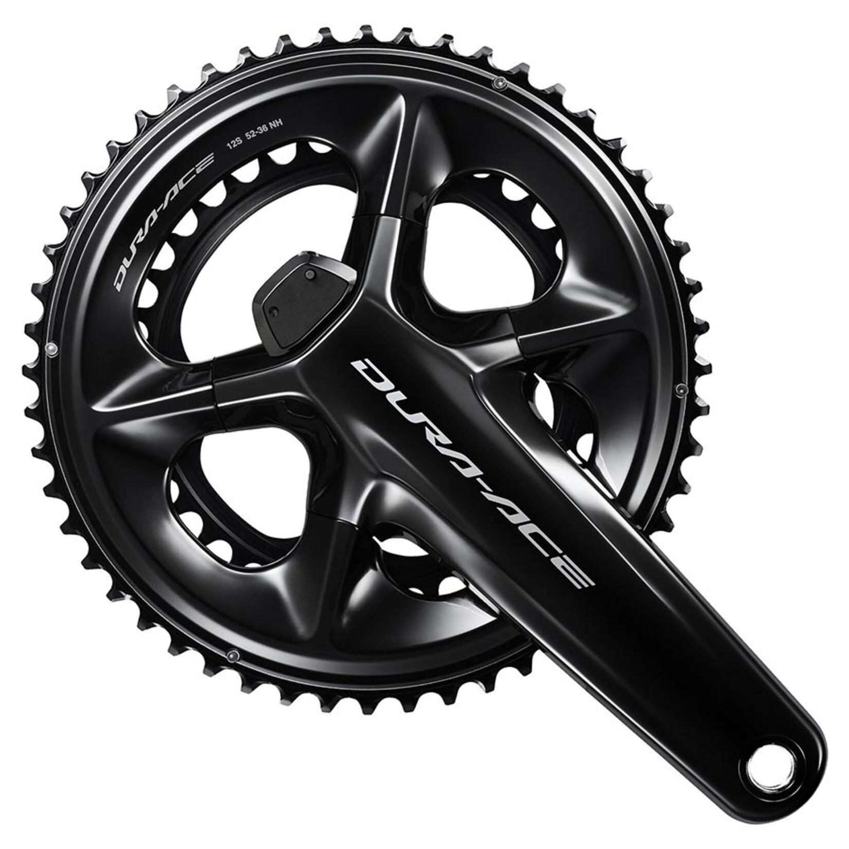 SHIMANO Shimano, Dura Ace FC-R9200-P Power Meter, Power Meter Crankset, Speed: 12, Spindle: 24mm, BCD: 110, 36/52, Hollowtech II, 172.5mm, Black, Road, IFCR9200PDX26D